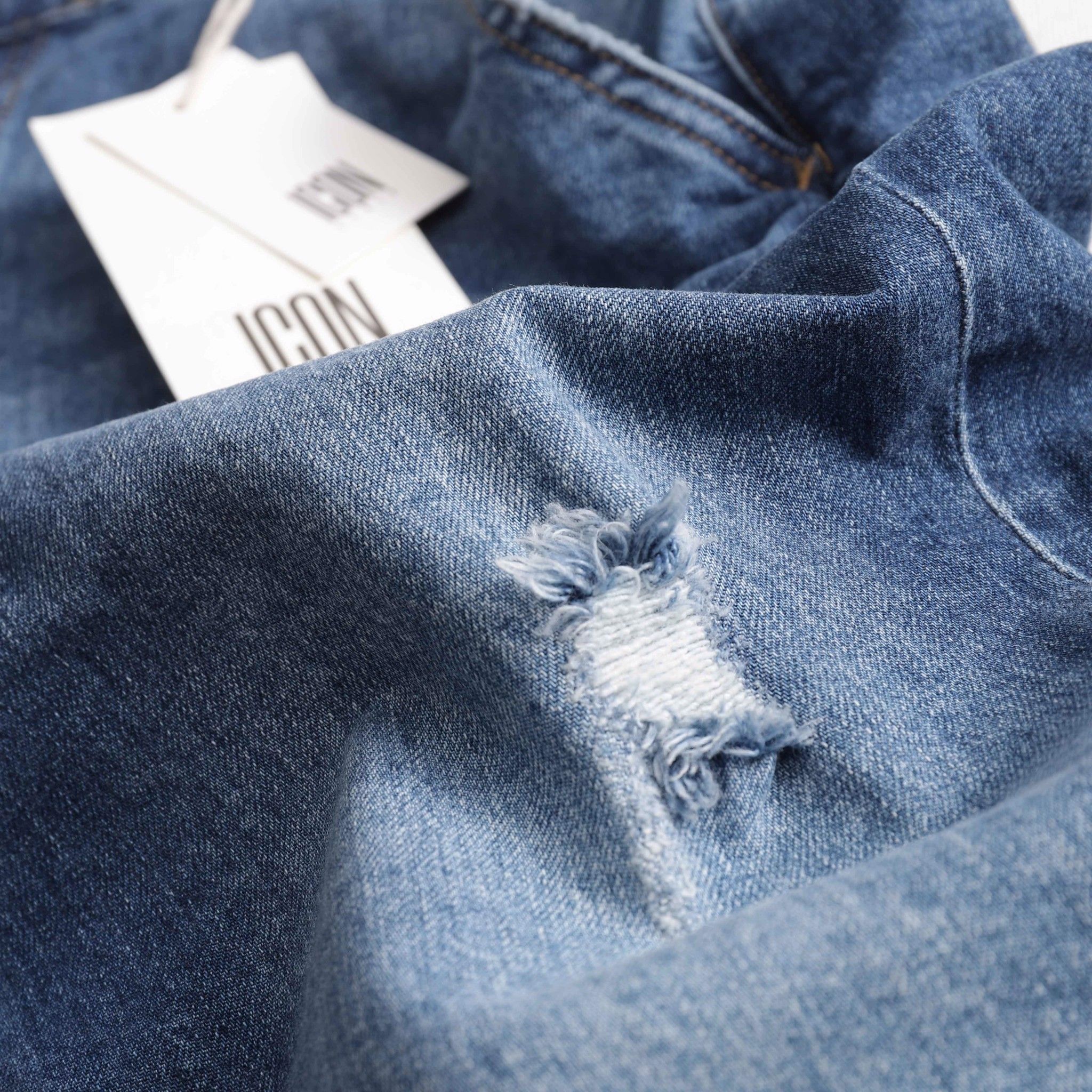 Quần short jeans ICON DENIM wash