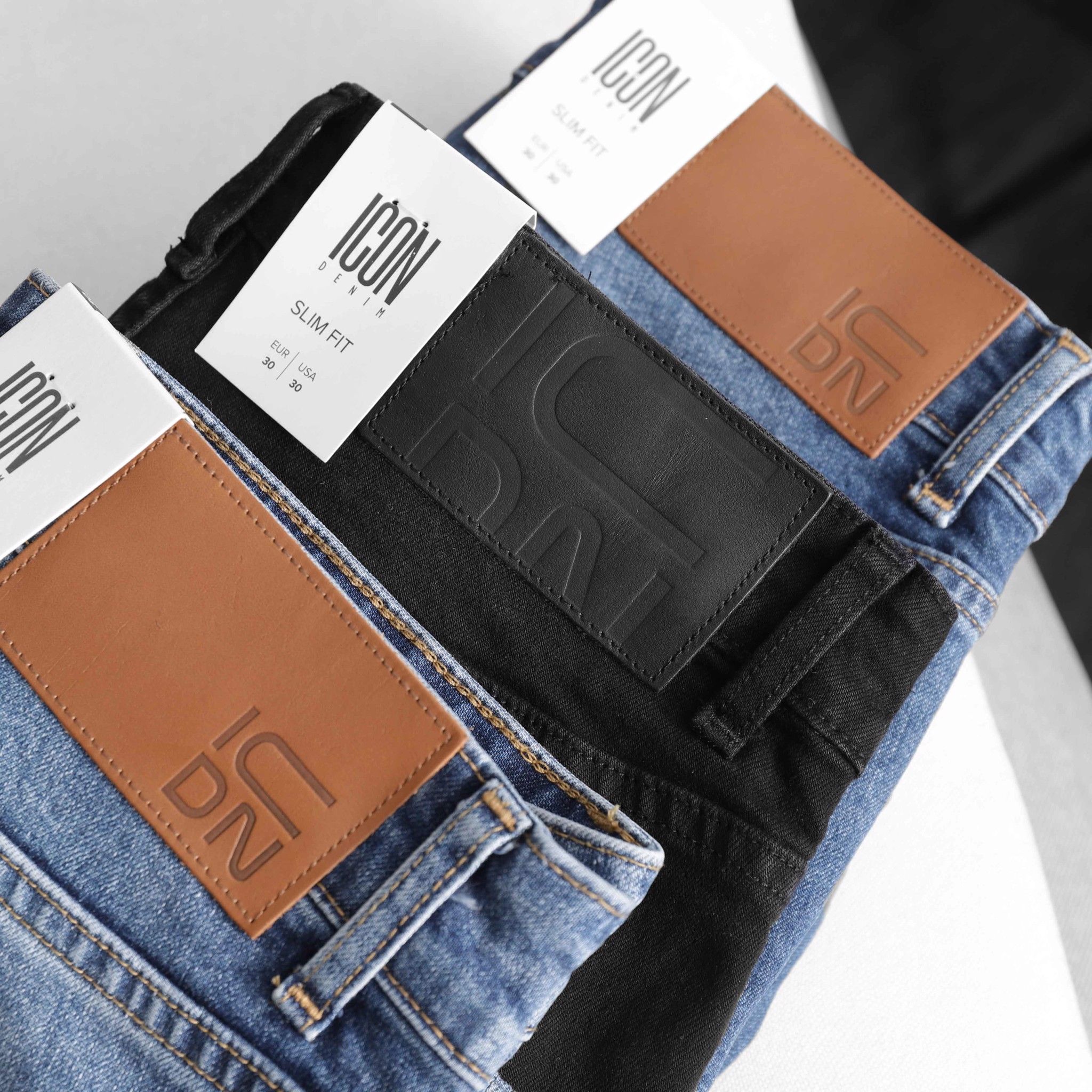 Quần short jeans ICON DENIM wash