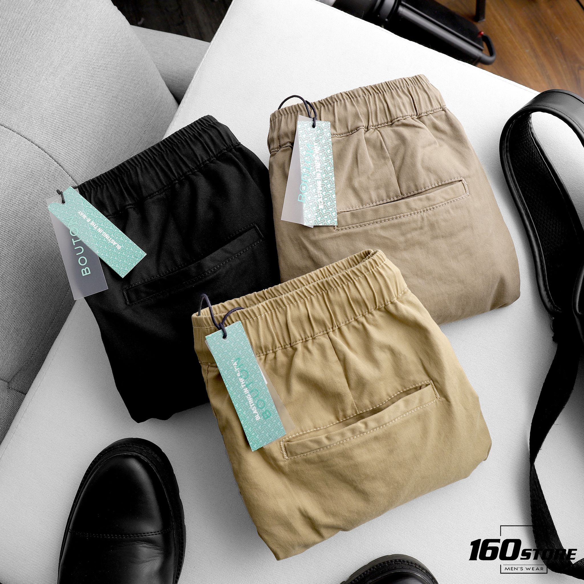 Quần short kaki lưng thun BOUTON ss21
