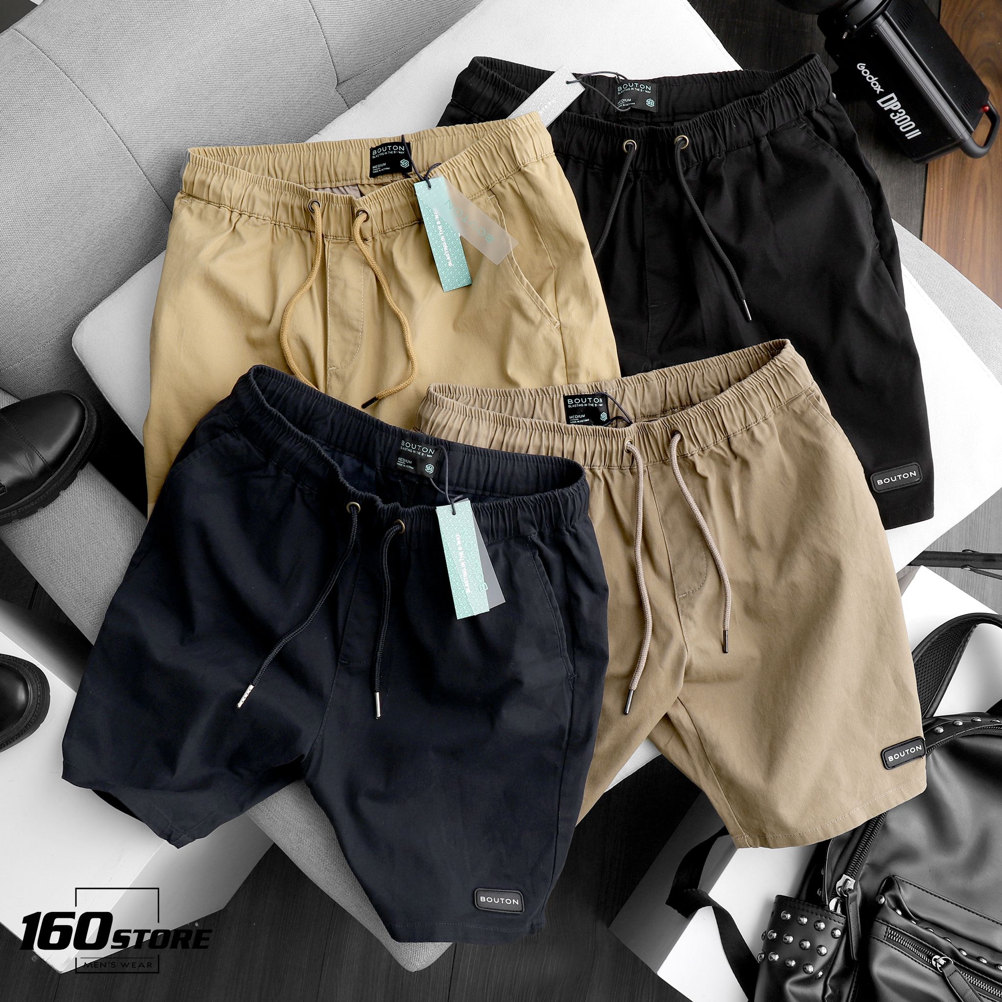 Quần short kaki lưng thun BOUTON ss21