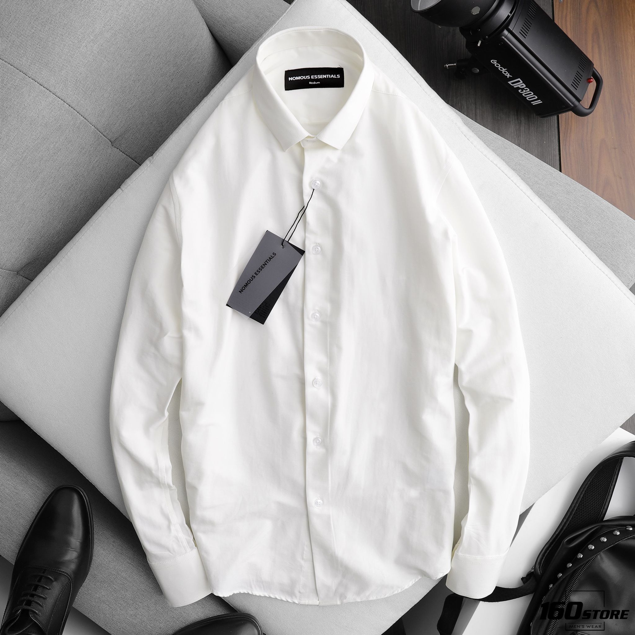 Áo sơmi NOMOUS ESSENTIALS slim (vân chéo)
