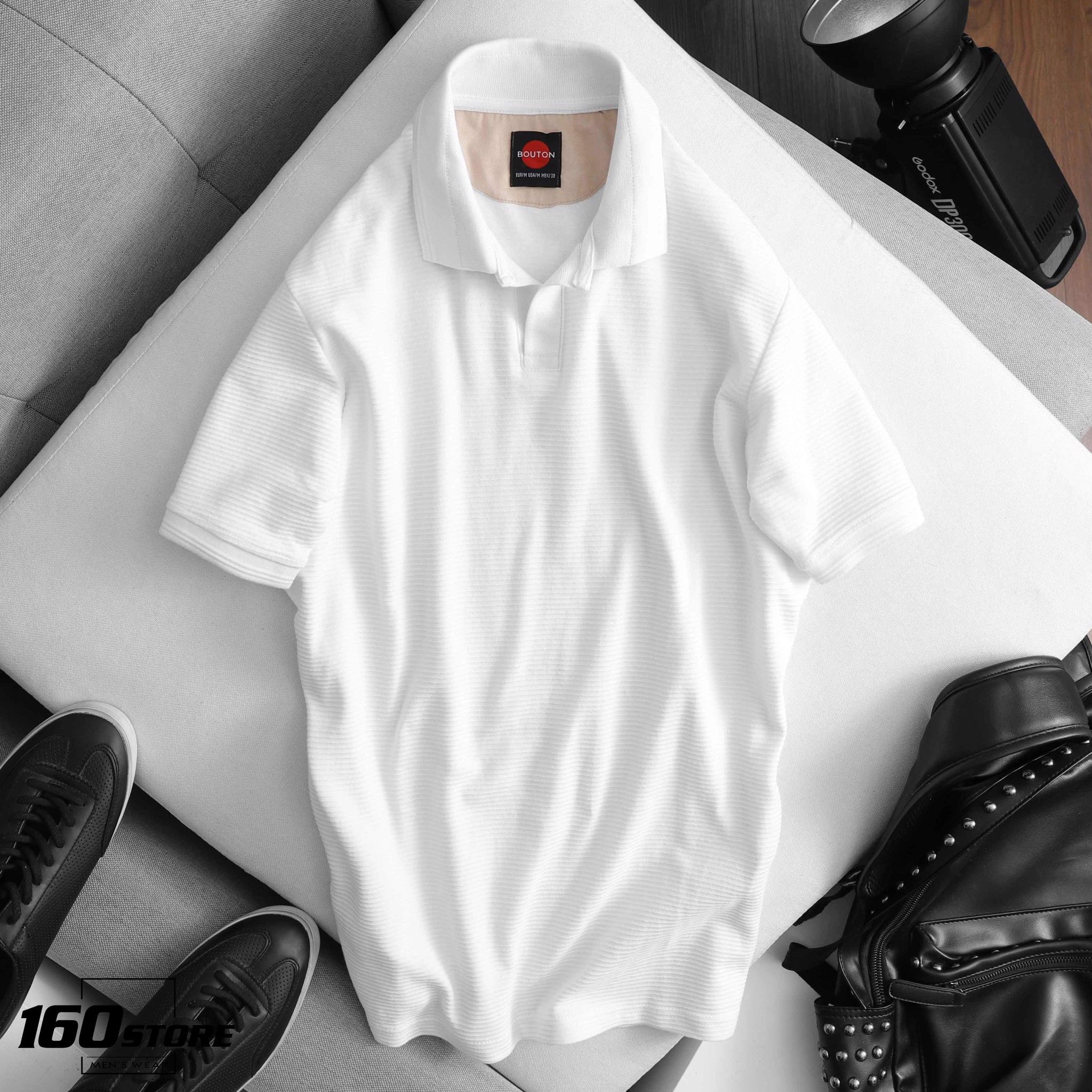 Áo polo BOUTON the bloom phối nhung
