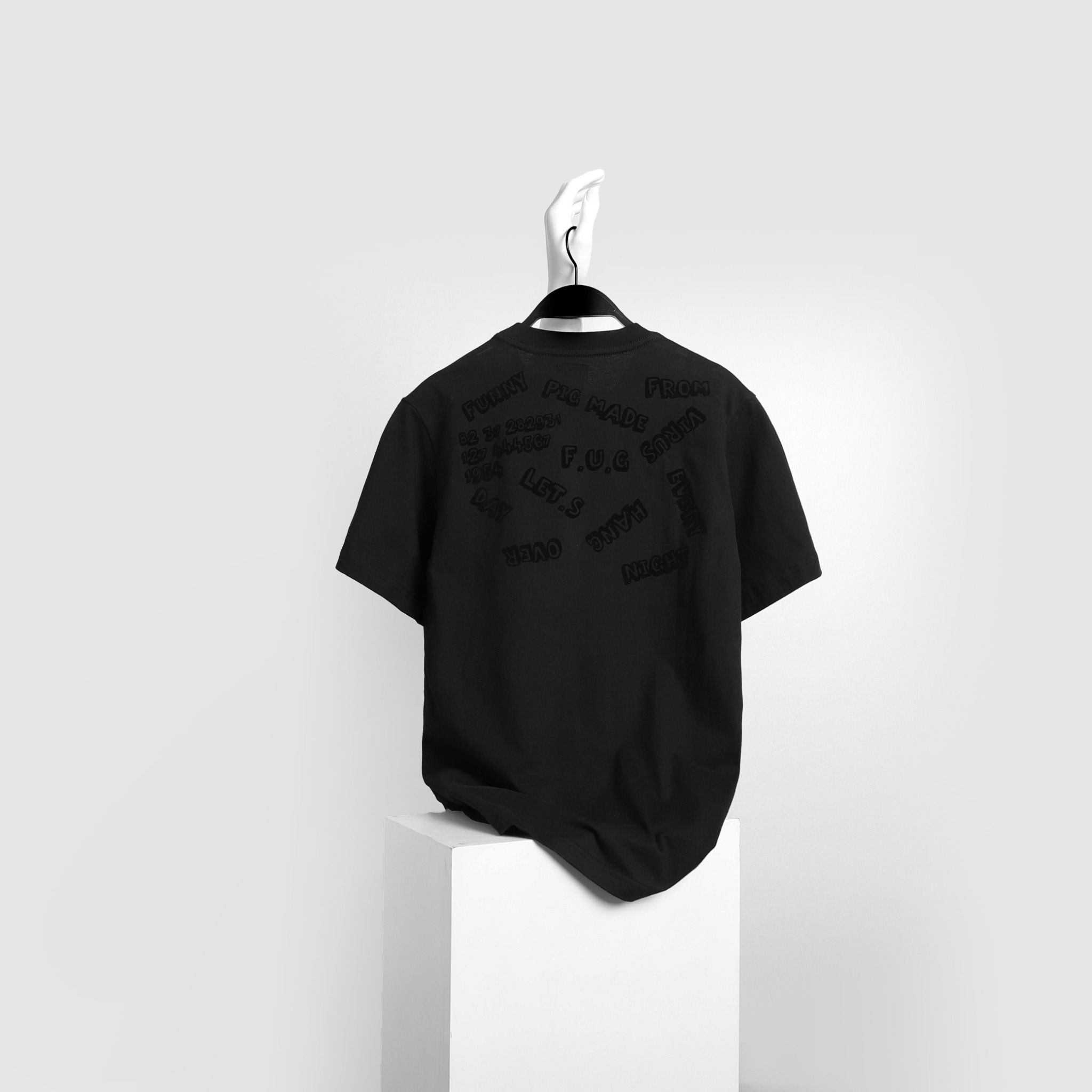 Áo thun BOUTON velvet print