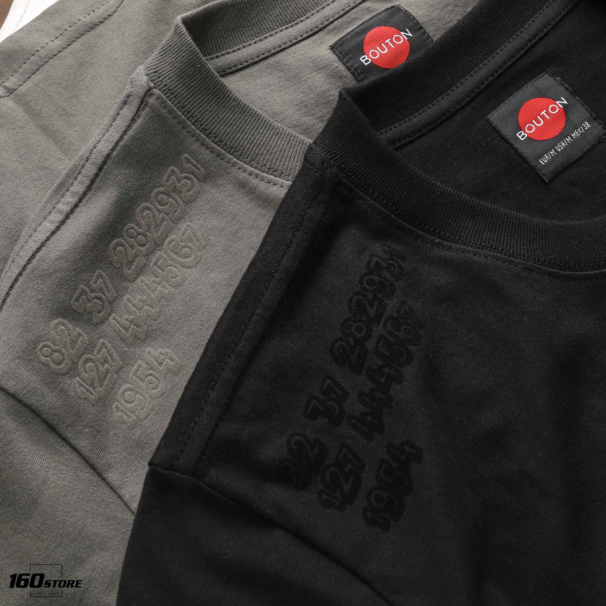 Áo thun BOUTON velvet print