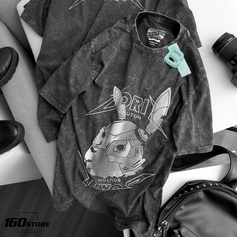 Áo thun BOUTON Goris acid wash