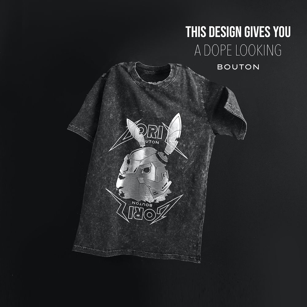 Áo thun BOUTON Goris acid wash