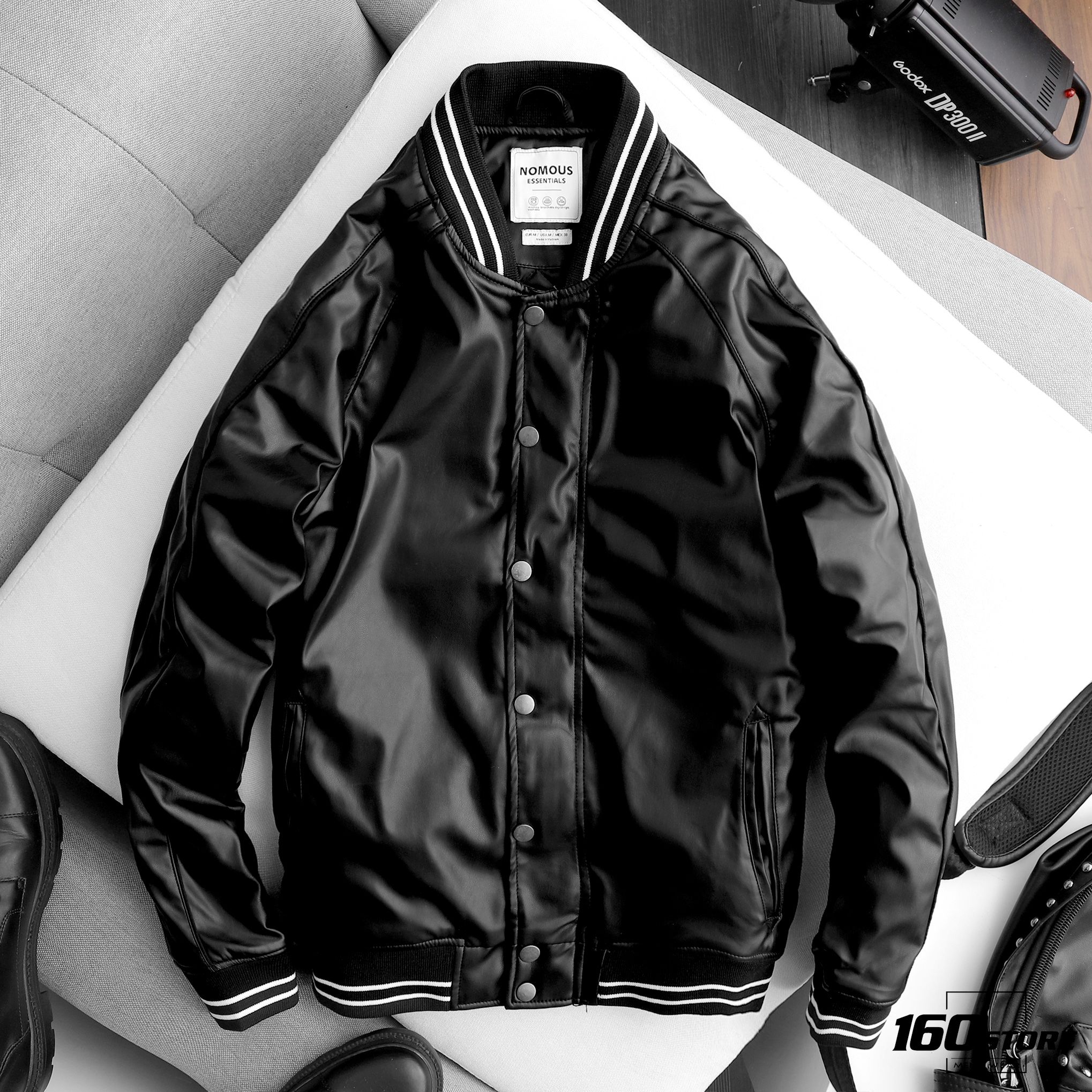Áo khoác bomber NOMOUS ESSENTIALS leather