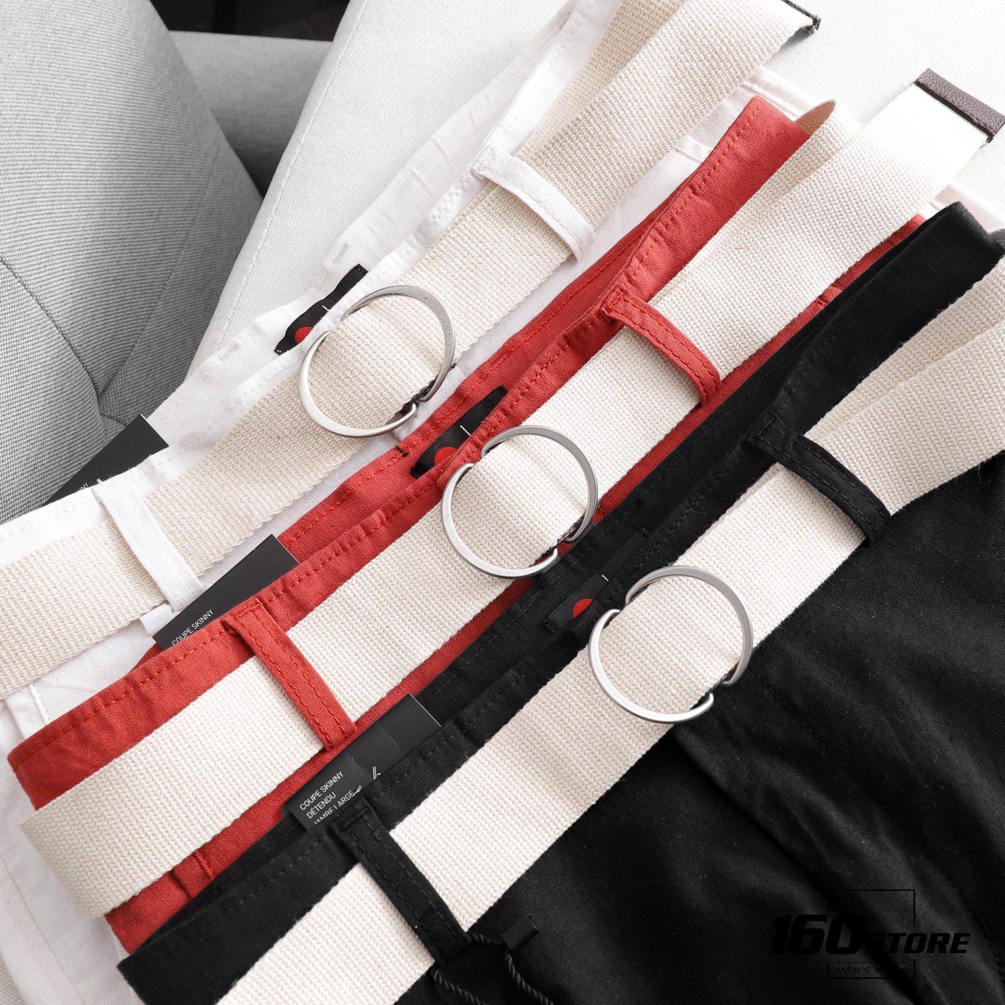Quần short linen BOUTON belt ss21