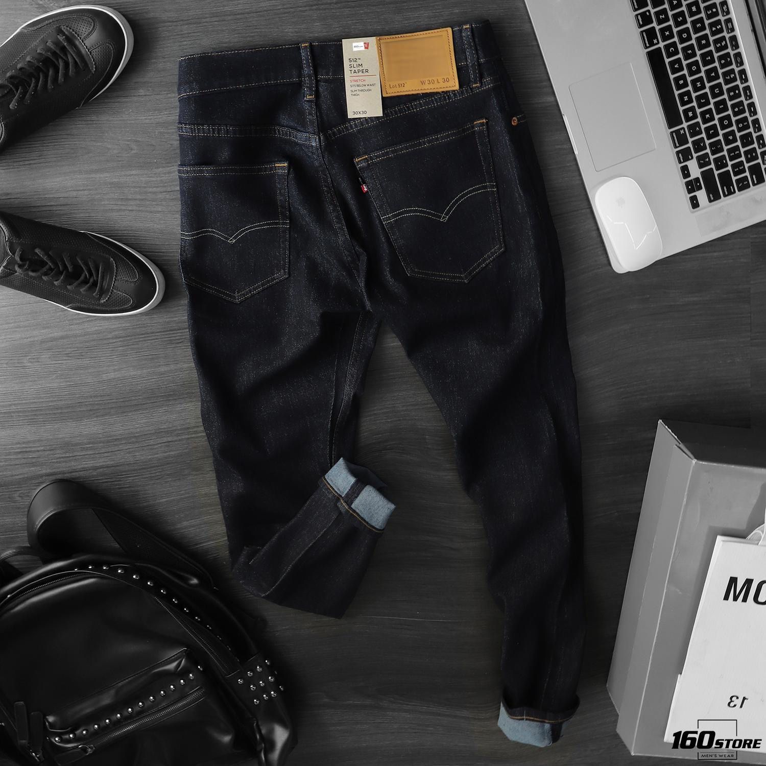Quần jean LVIS slim taper