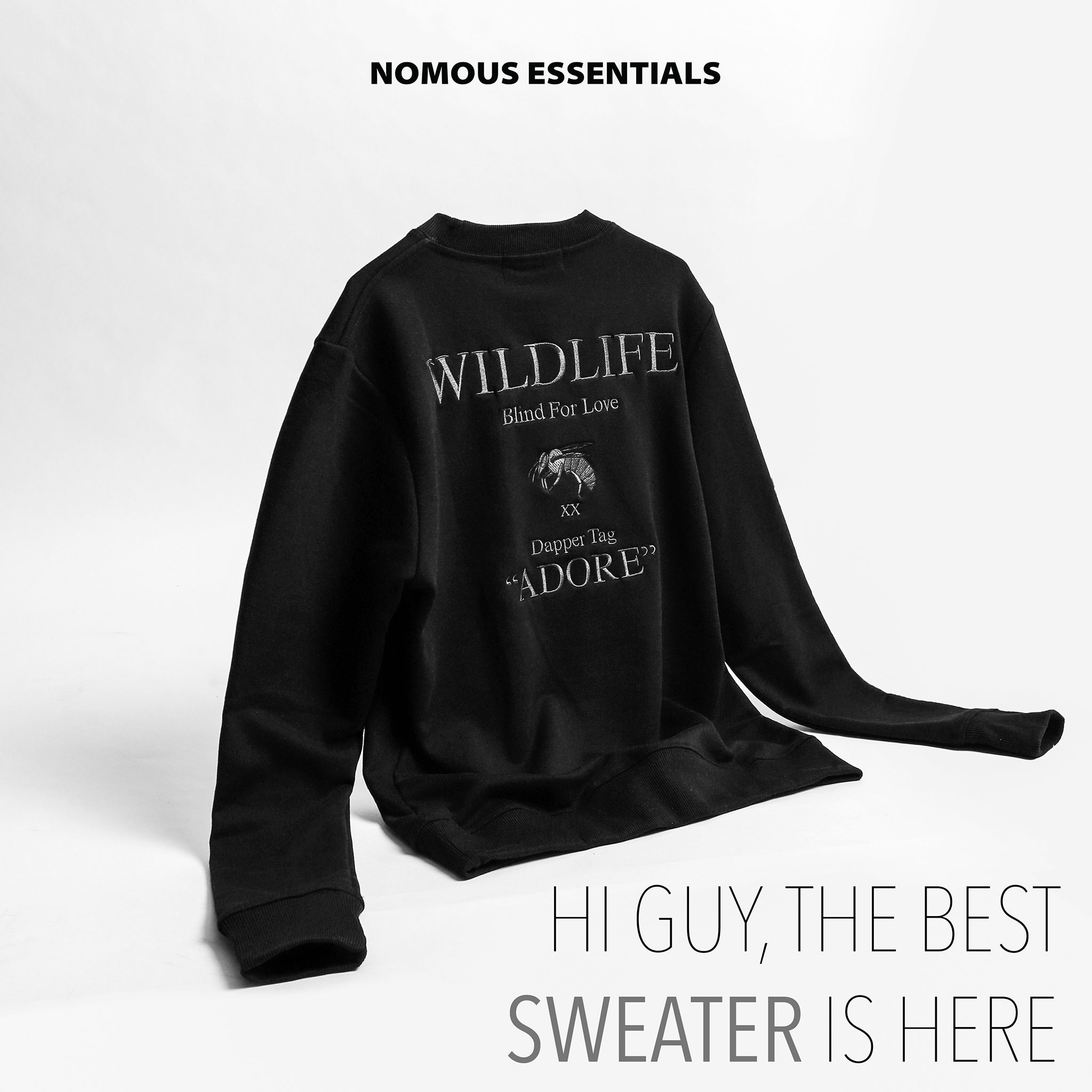 Áo nỉ (sweatshirt) NOMOUS ESSENTIALS x Wildlife