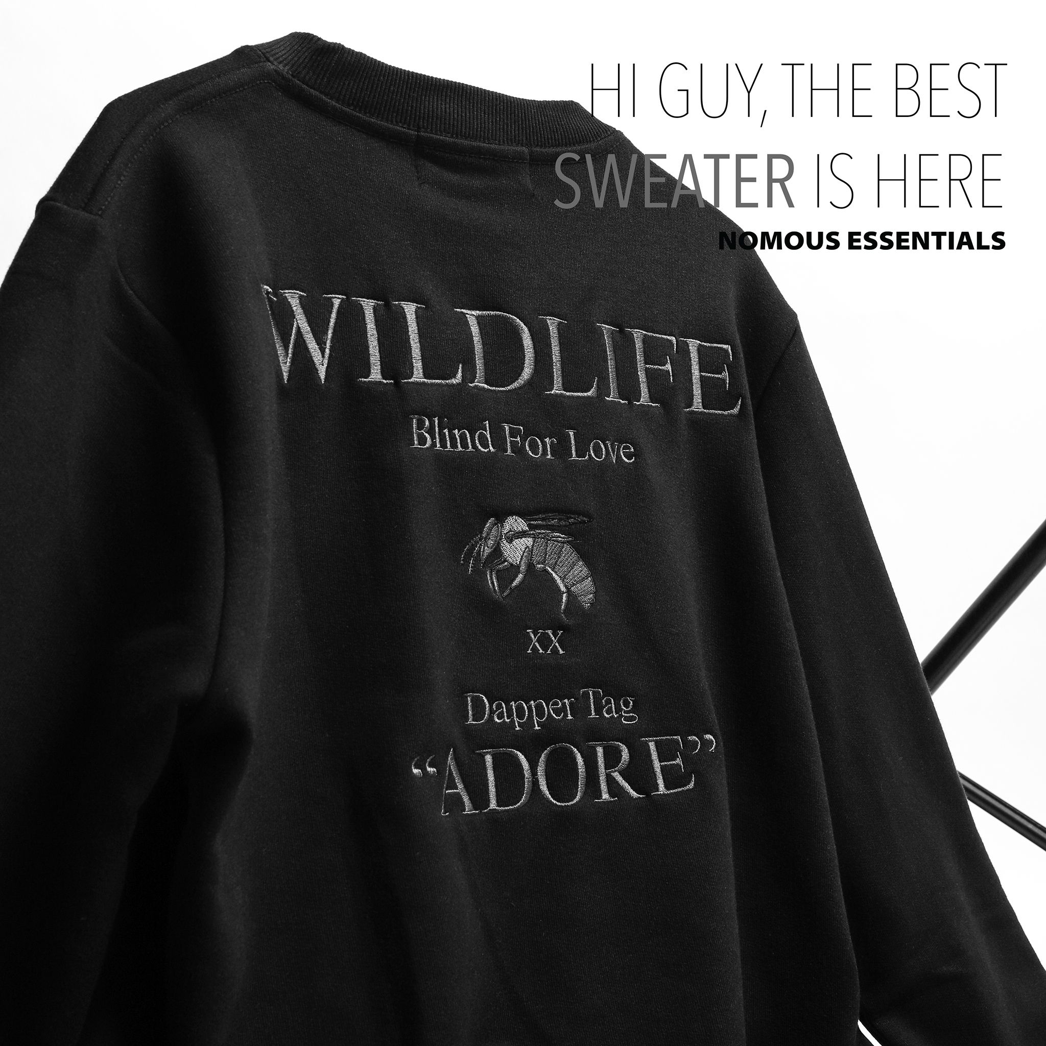 Áo nỉ (sweatshirt) NOMOUS ESSENTIALS x Wildlife