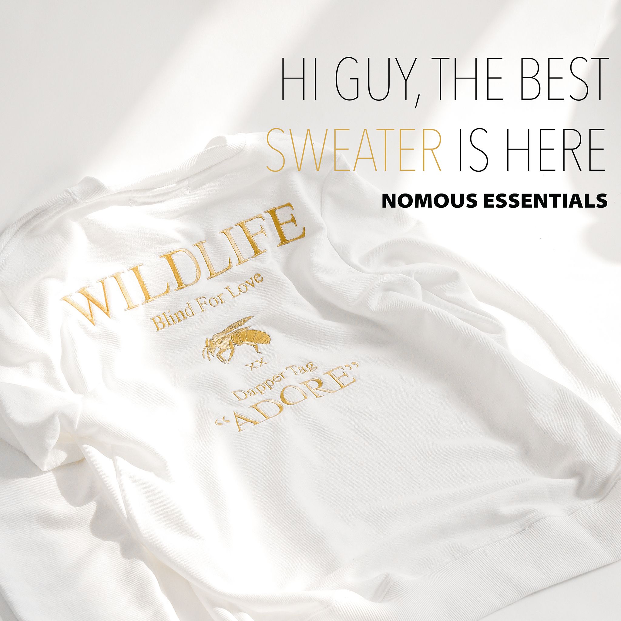 Áo nỉ (sweatshirt) NOMOUS ESSENTIALS x Wildlife
