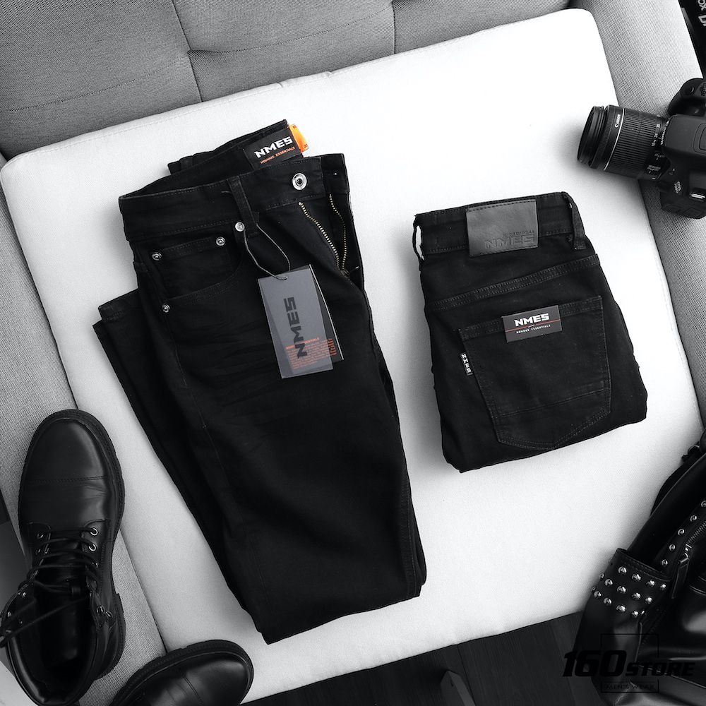 Quần jeans NOMOUS ESSENTIALS black skinny