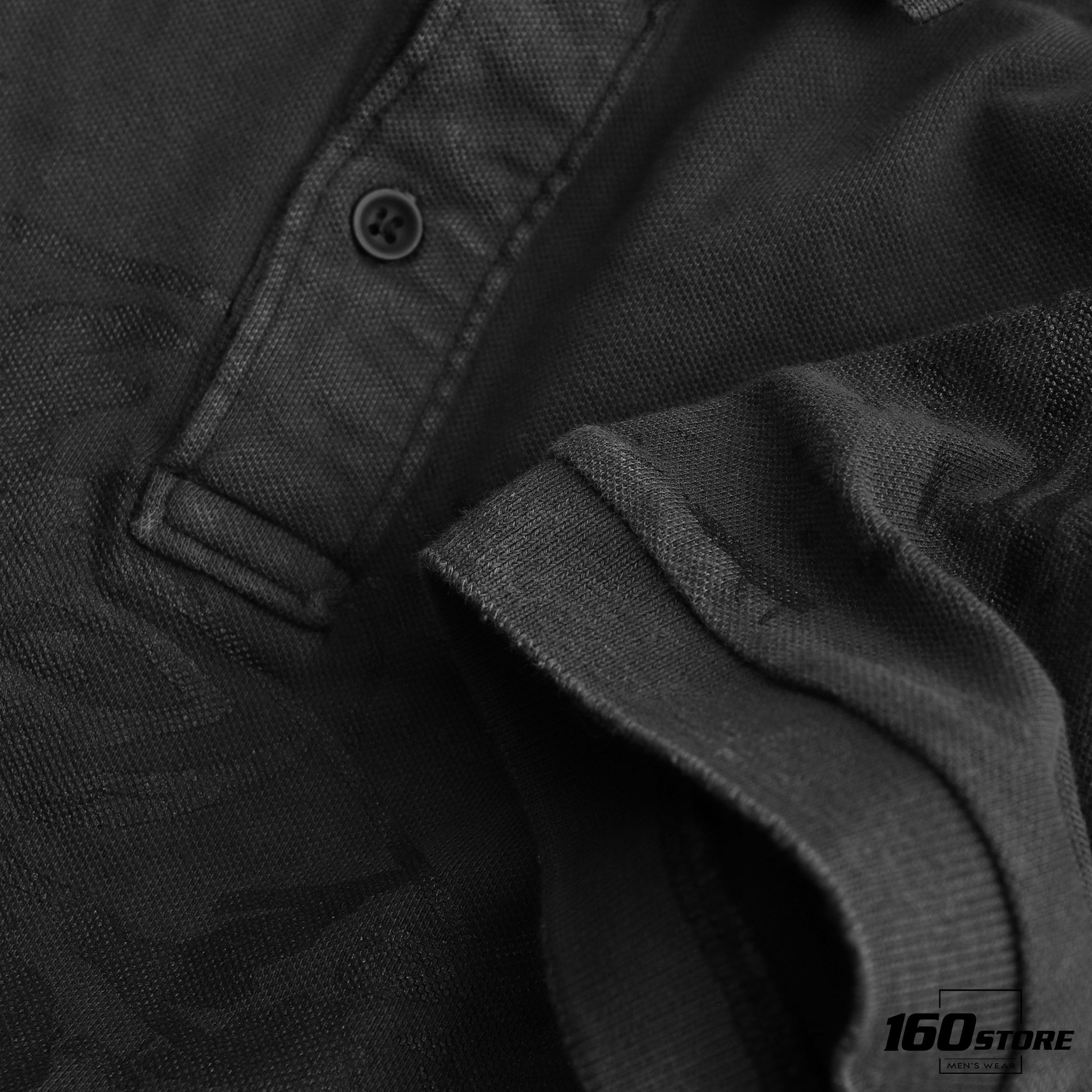 Áo polo NOMOUS ESSENTIALS acid wash skull print