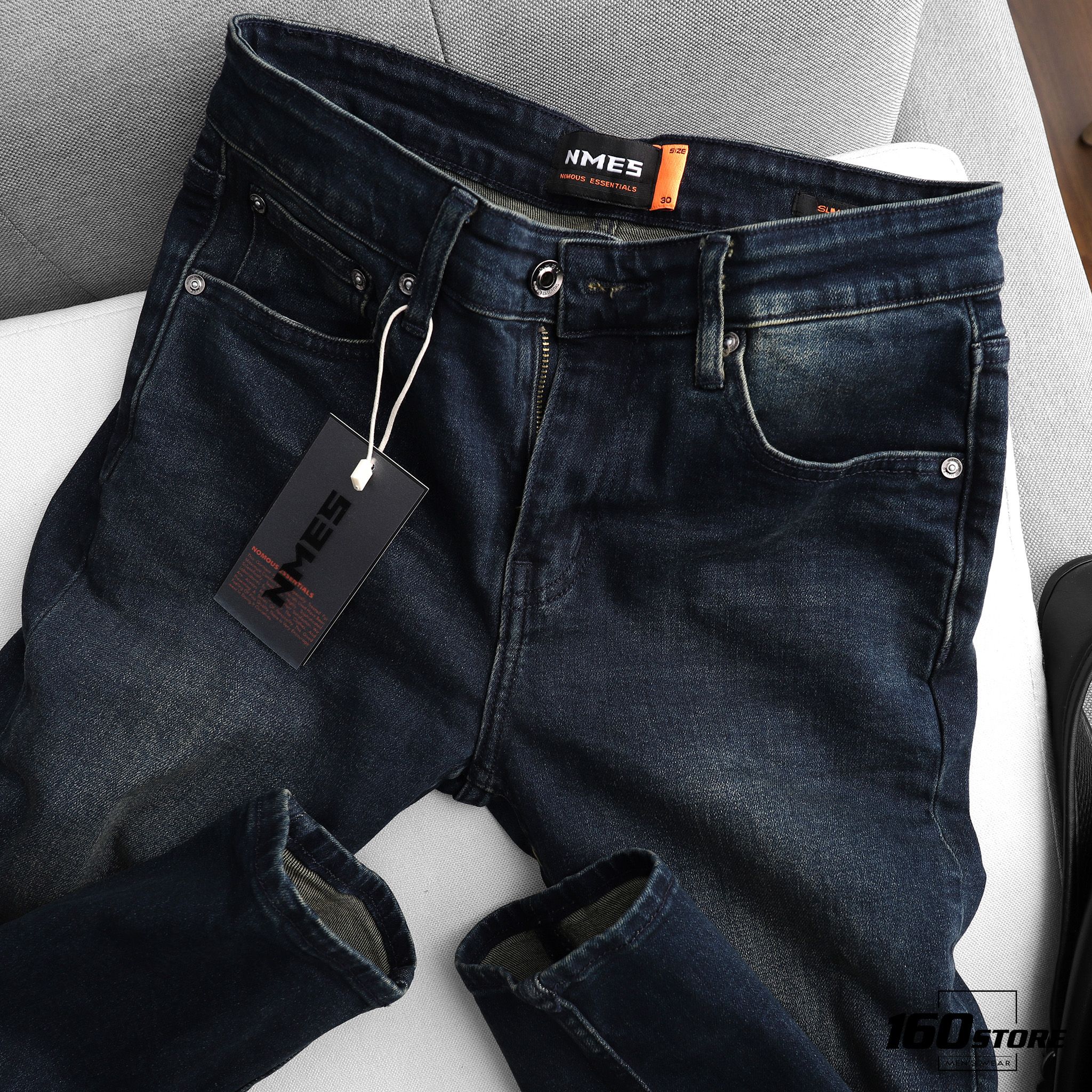 Quần jeans NOMOUS ESSENTIALS dark blue slim