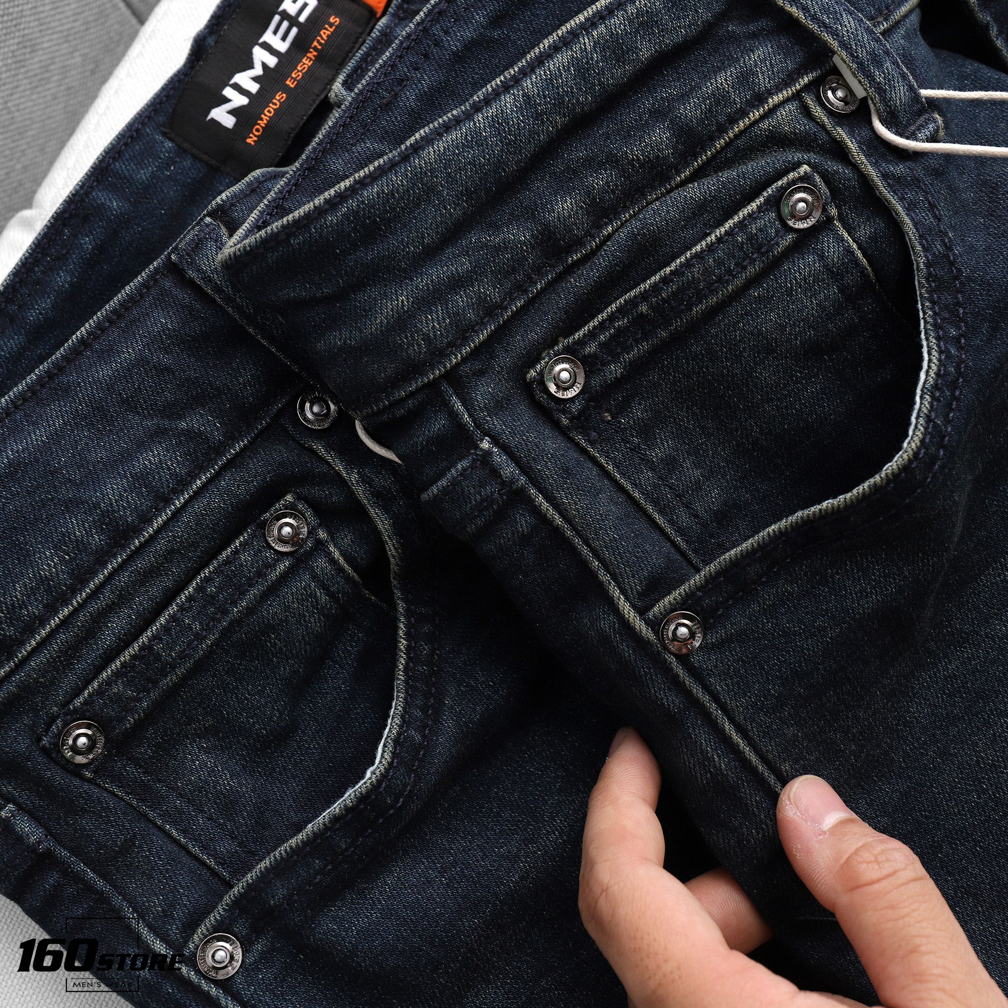 Quần jeans NOMOUS ESSENTIALS dark blue slim
