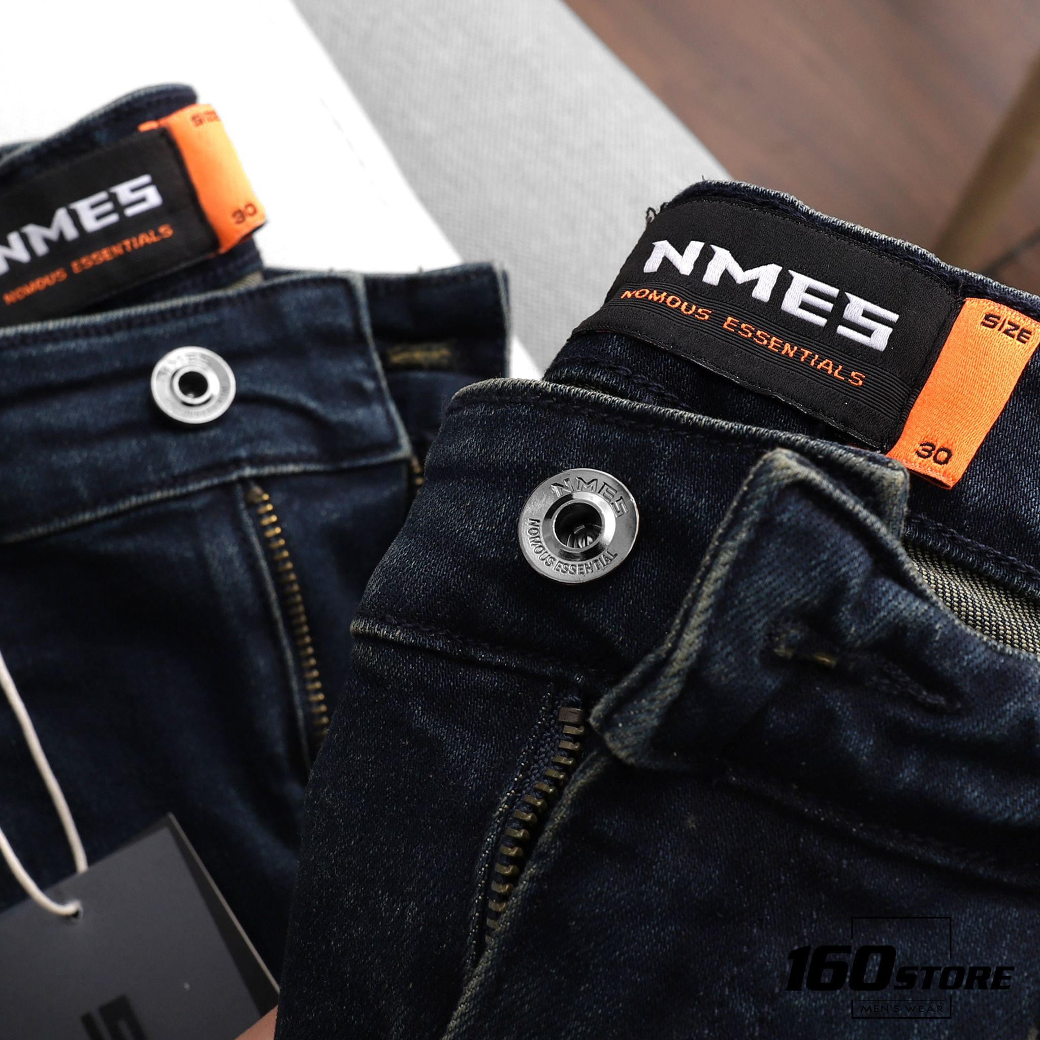 Quần jeans NOMOUS ESSENTIALS dark blue slim