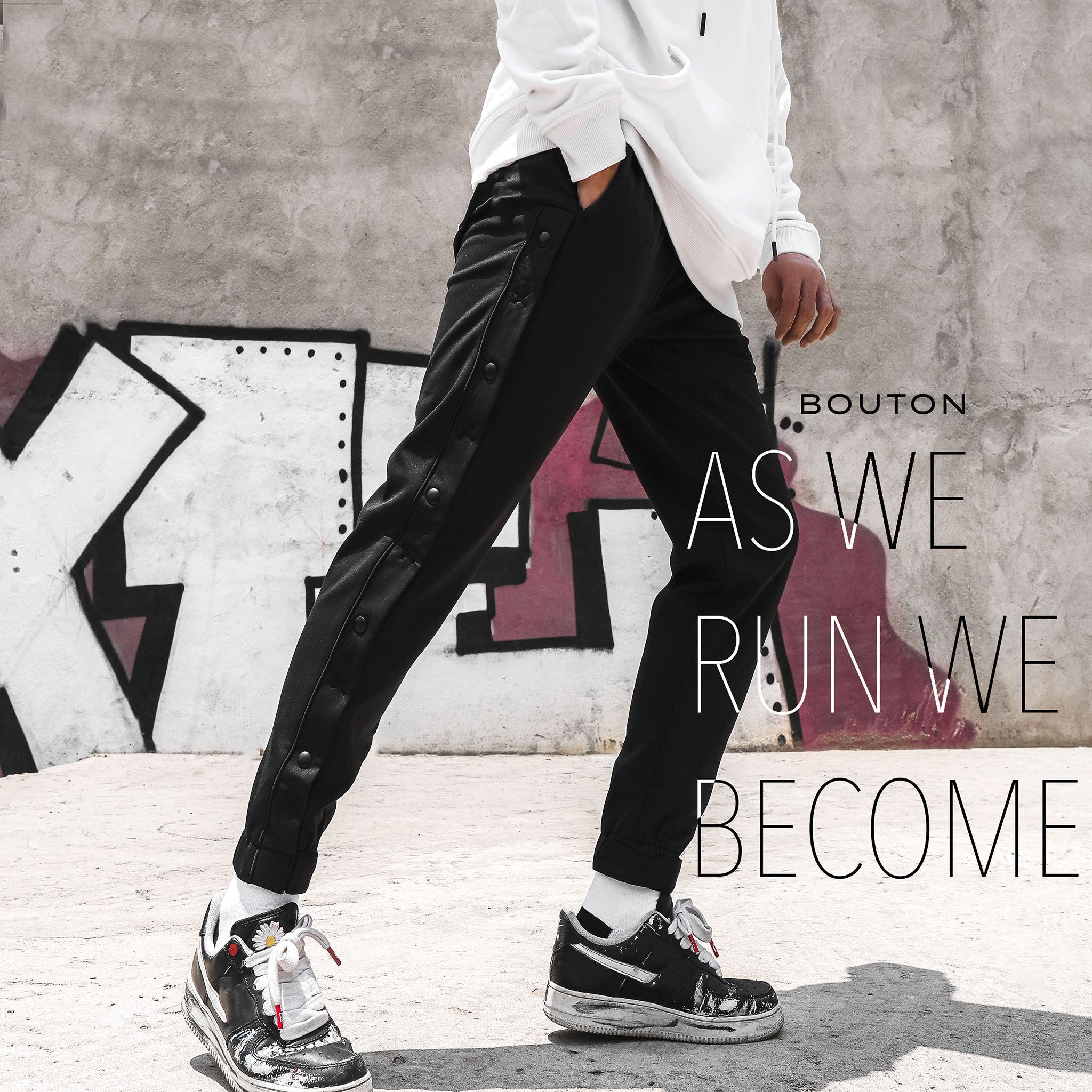 Quần jogger BOUTON phối nút