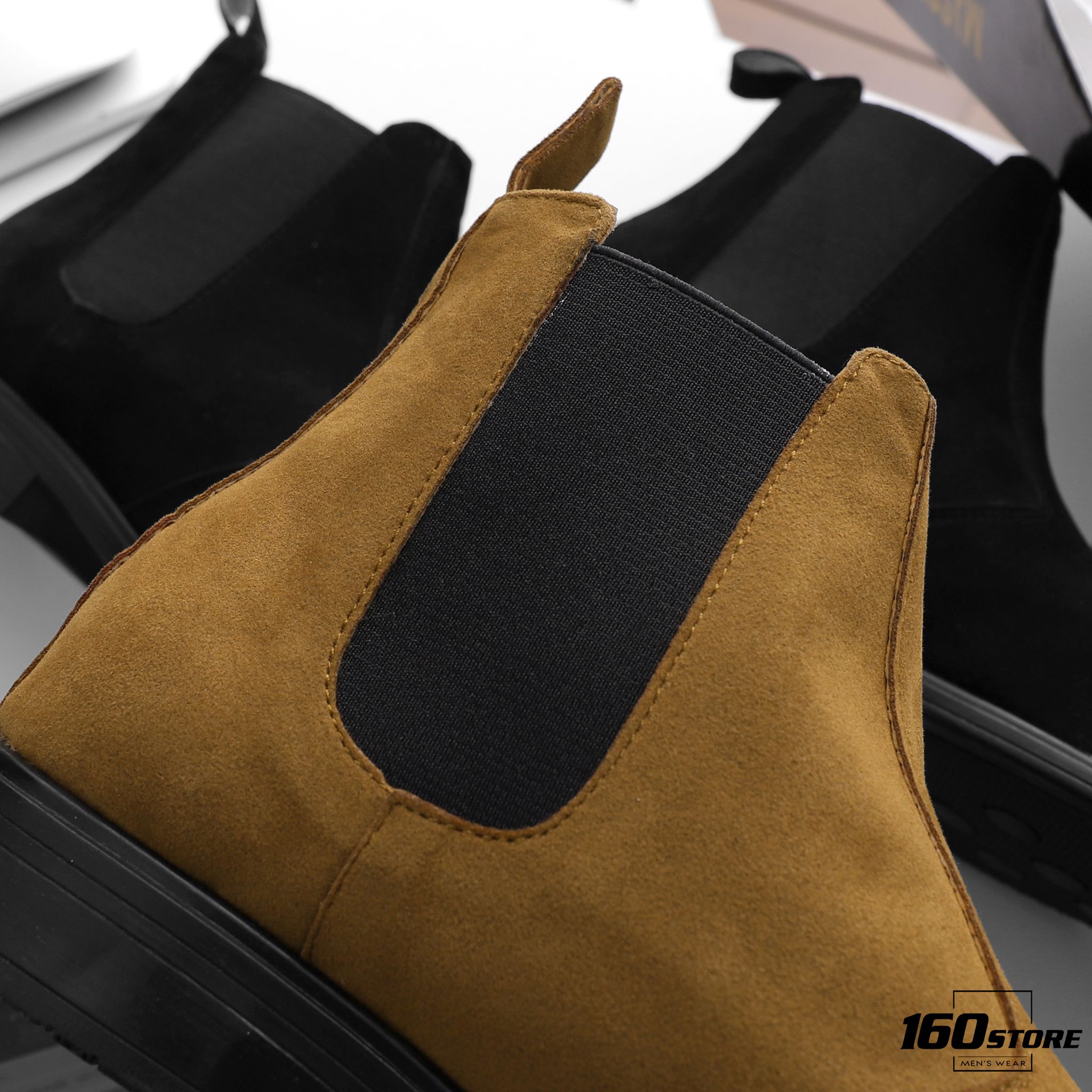 Giày chelsea boots MASCUS da lộn