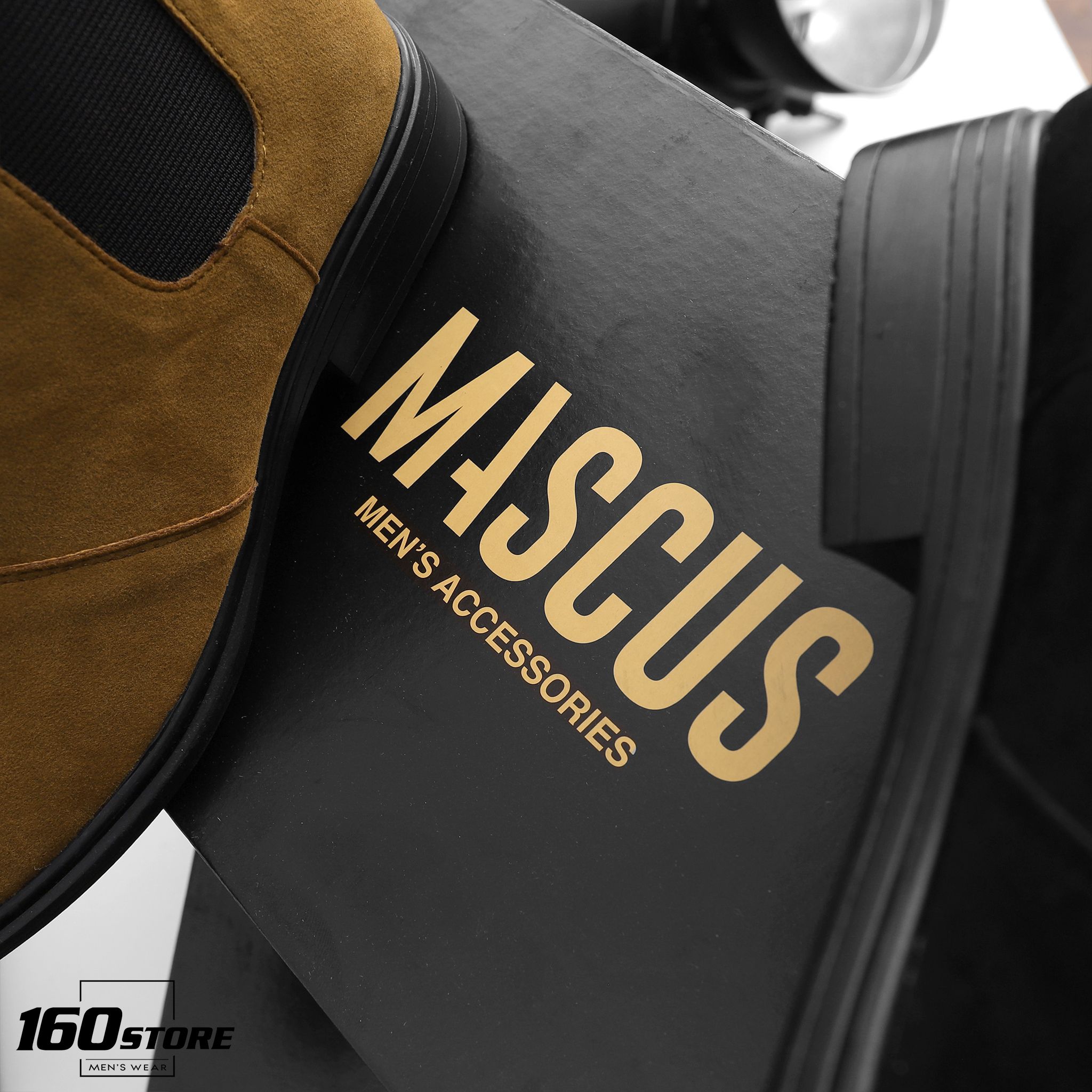 Giày chelsea boots MASCUS da lộn