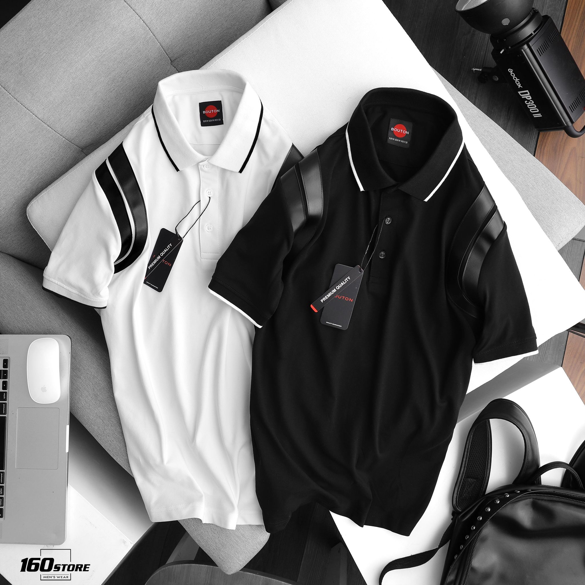 Áo polo BOUTON glossy ss21