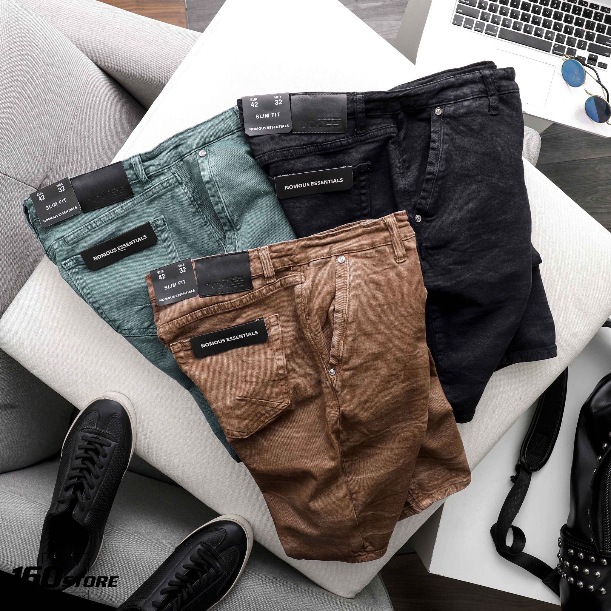 Quần short denim NOMOUS ESSENTIALS wash