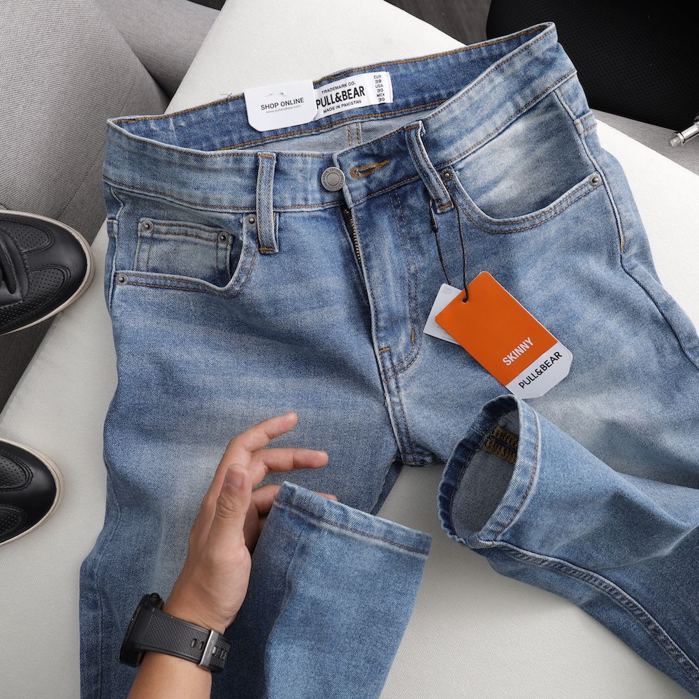 Quần jeans P.B skinny wash
