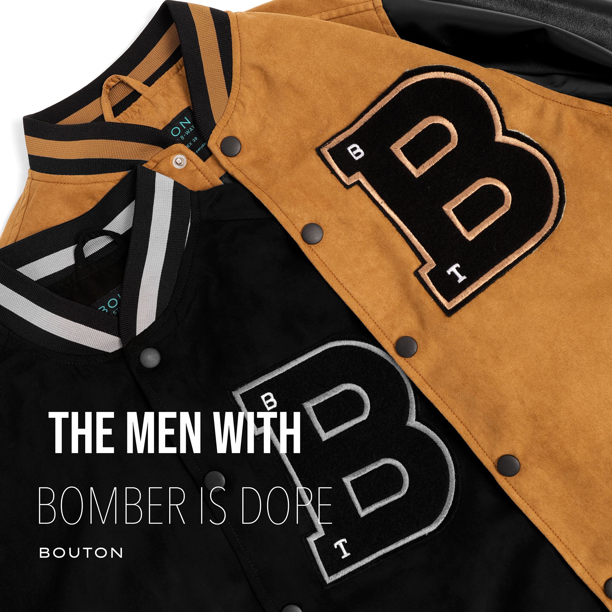 Áo khoác bomber BOUTON logo
