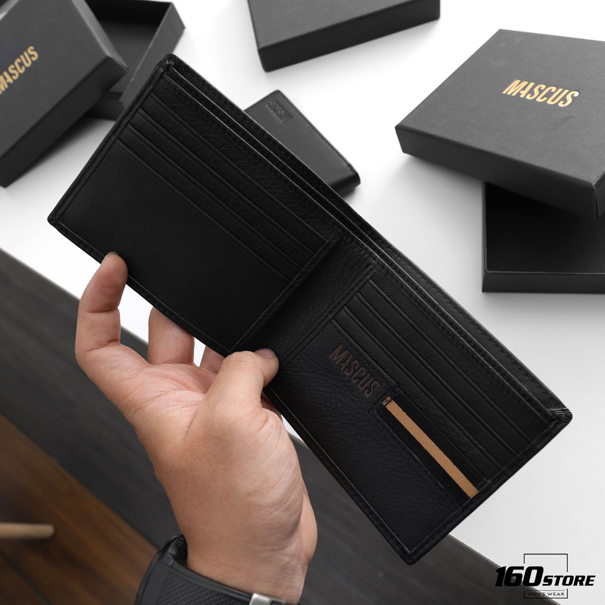 Ví ngang MASCUS bi-fold with flip