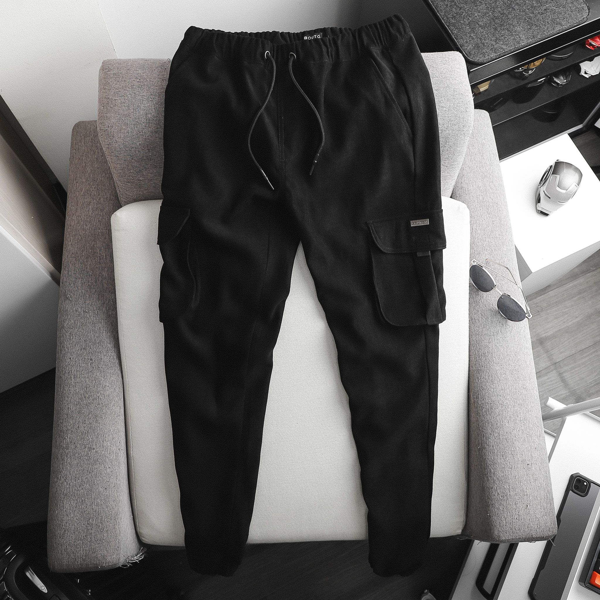 Quần jogger kaki BOUTON cargo