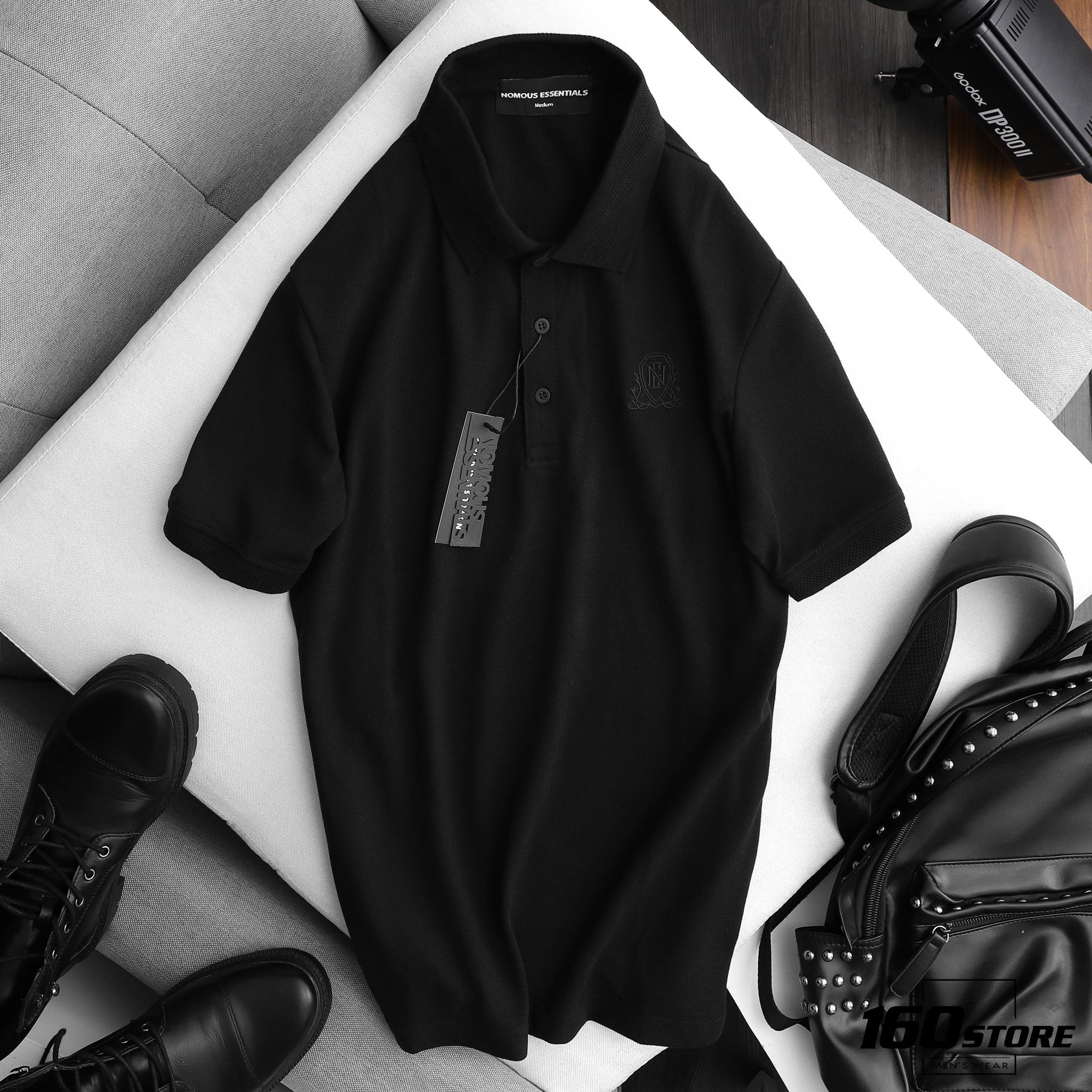 Áo polo NOMOUS ESSENTIALS w logo basic