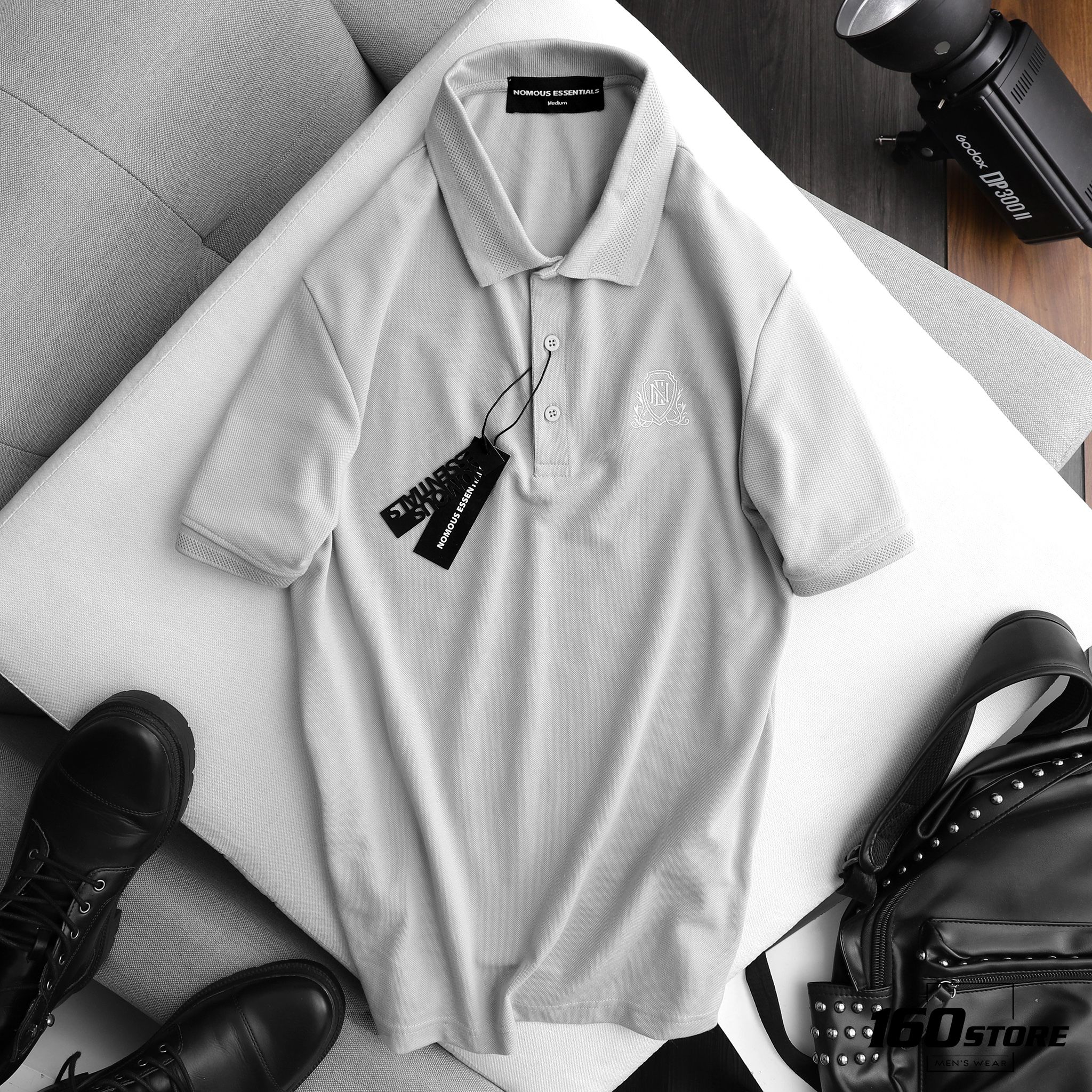 Áo polo NOMOUS ESSENTIALS w logo basic