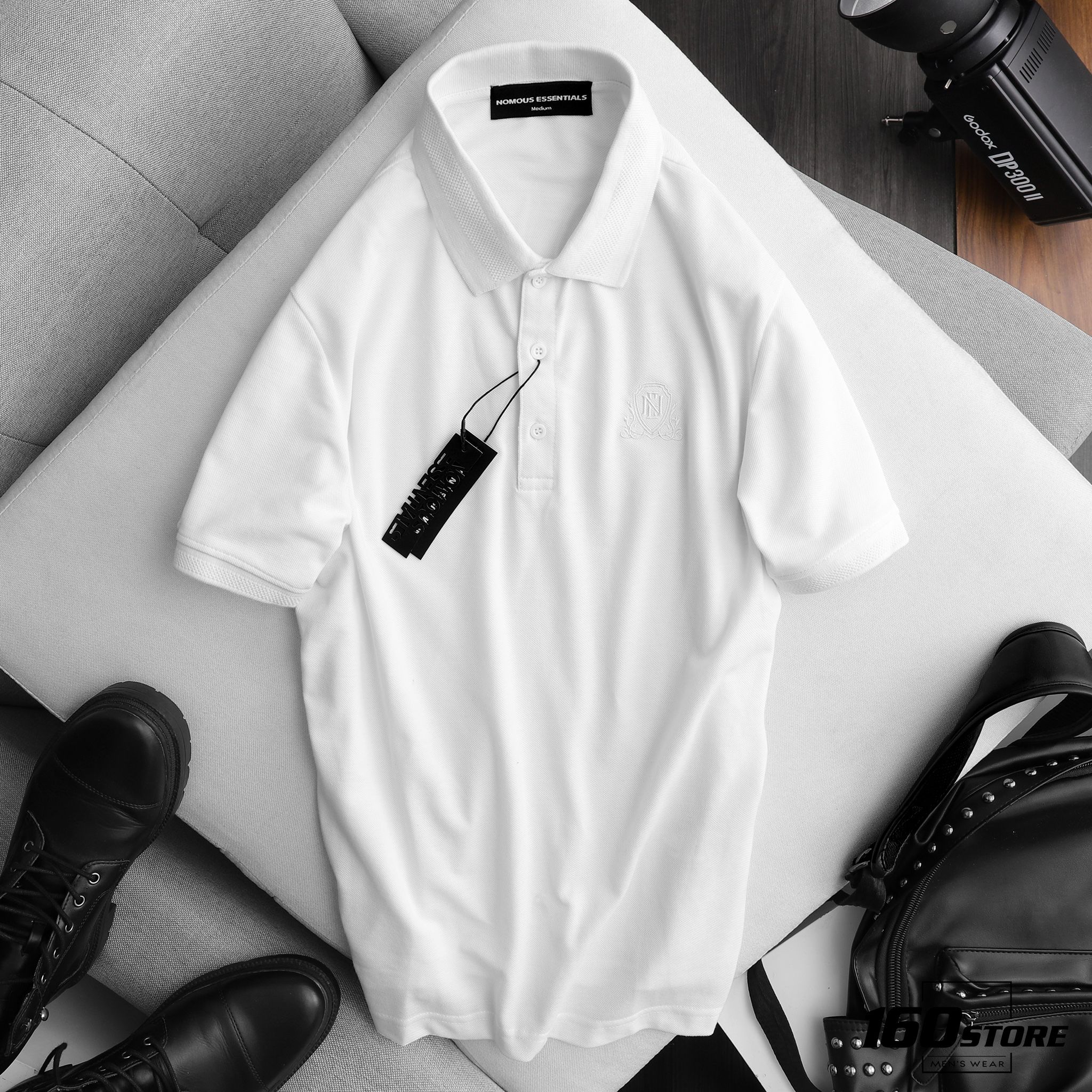 Áo polo NOMOUS ESSENTIALS w logo basic