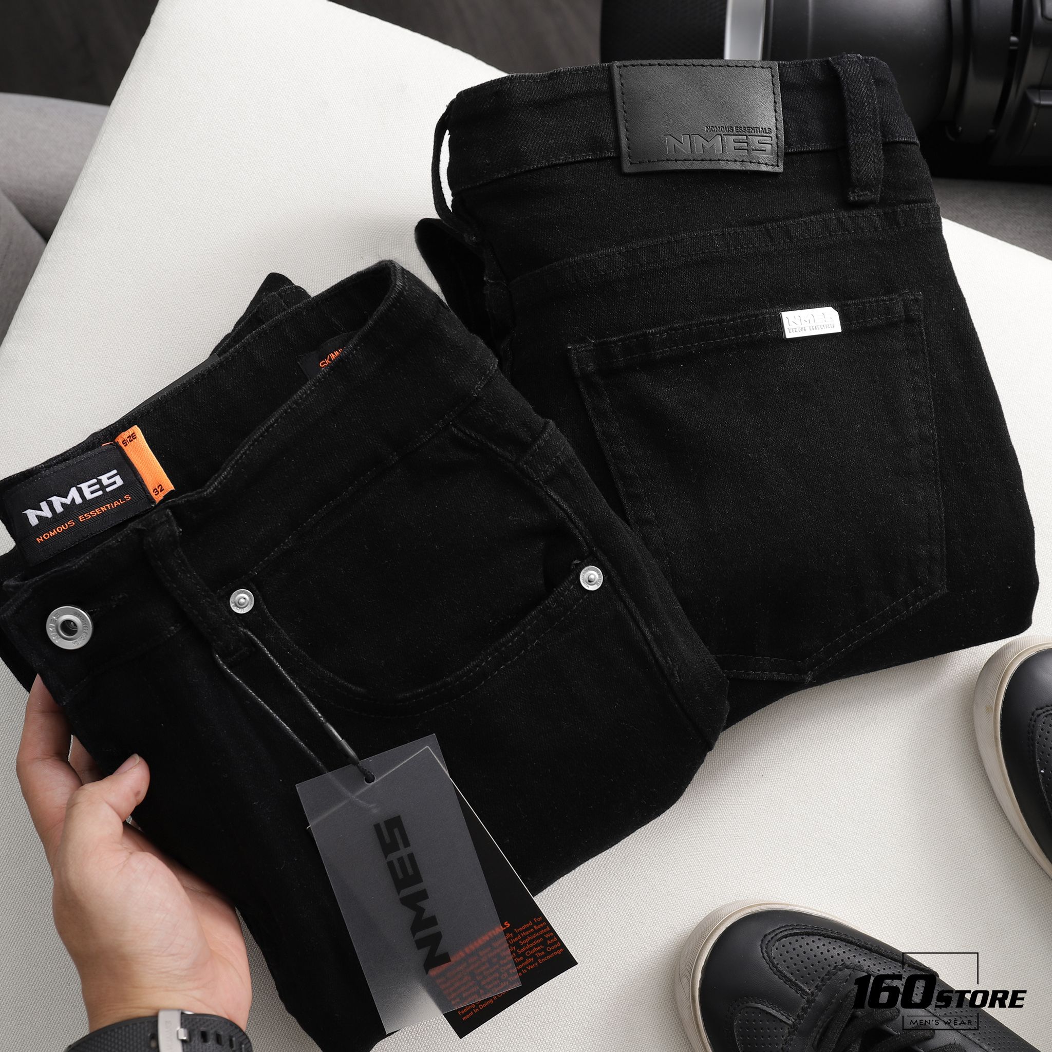Quần jeans NOMOUS ESSENTIALS ripped skinny