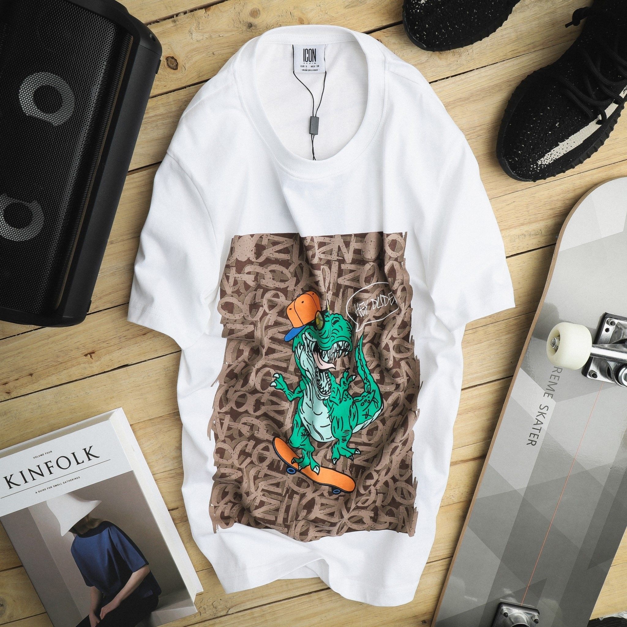 Áo thun ICON DENIM Printed - Dinosaur