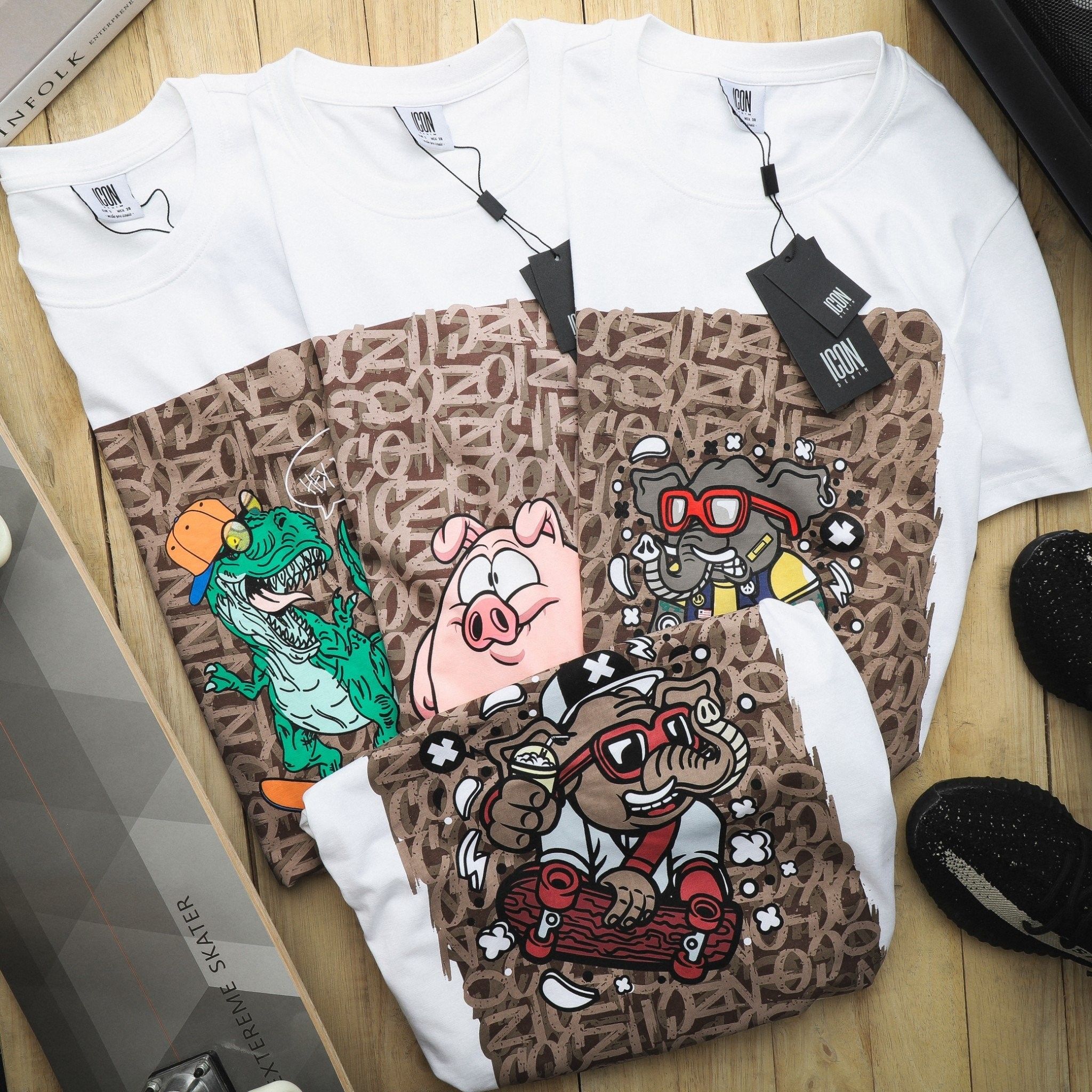 Áo thun ICON DENIM Printed - Dinosaur