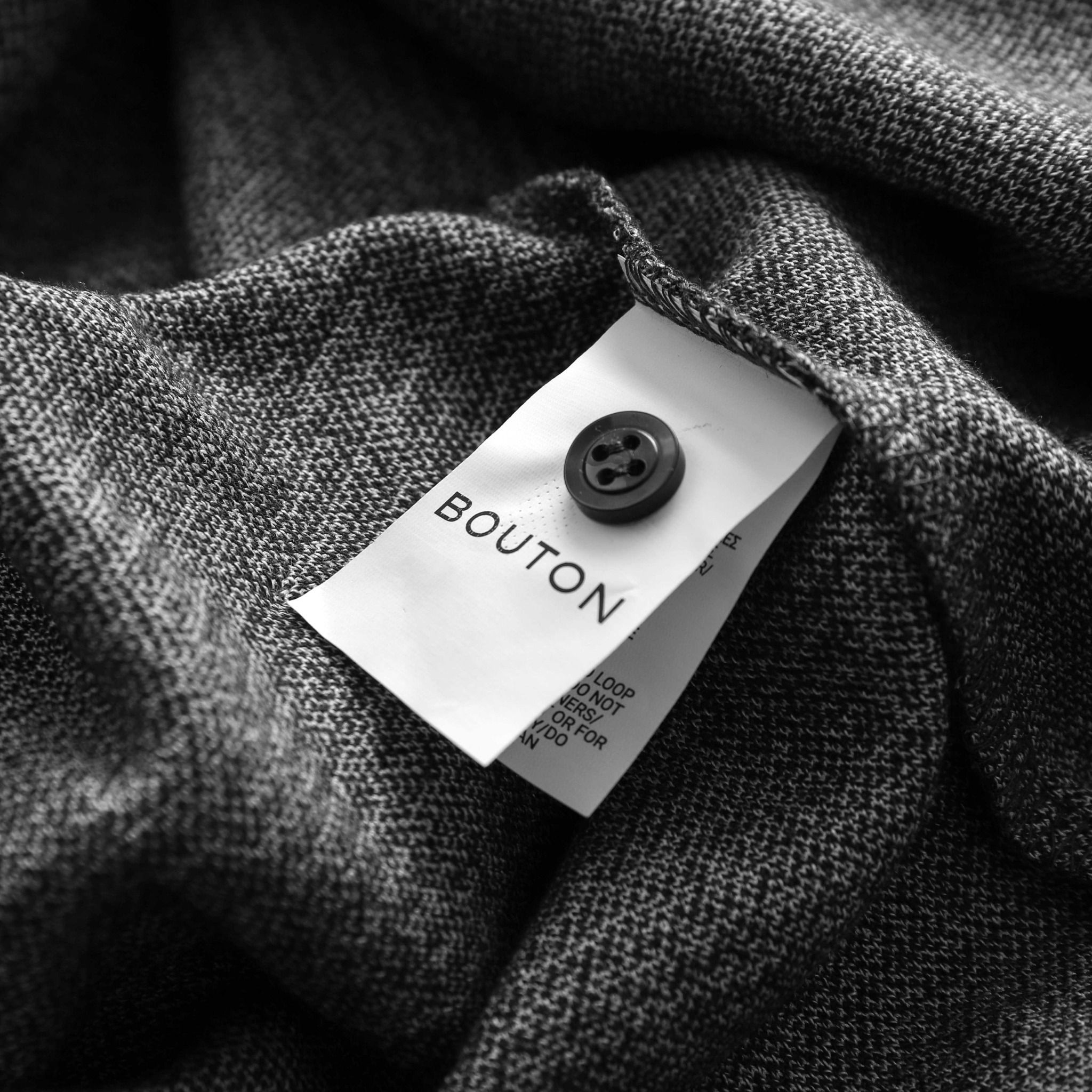 Áo polo BOUTON dark grey caro