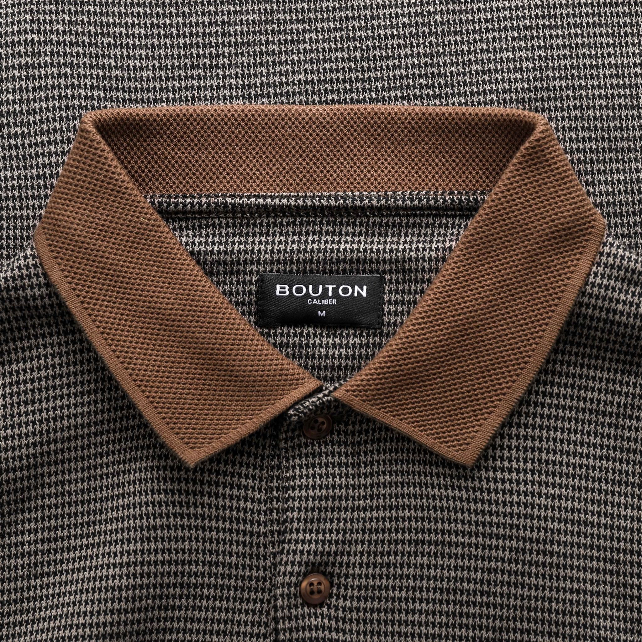 Áo Polo BOUTON Brown Caro