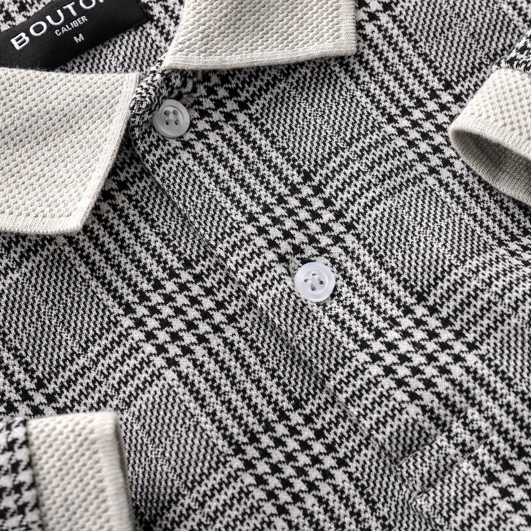 Áo polo BOUTON grey caro