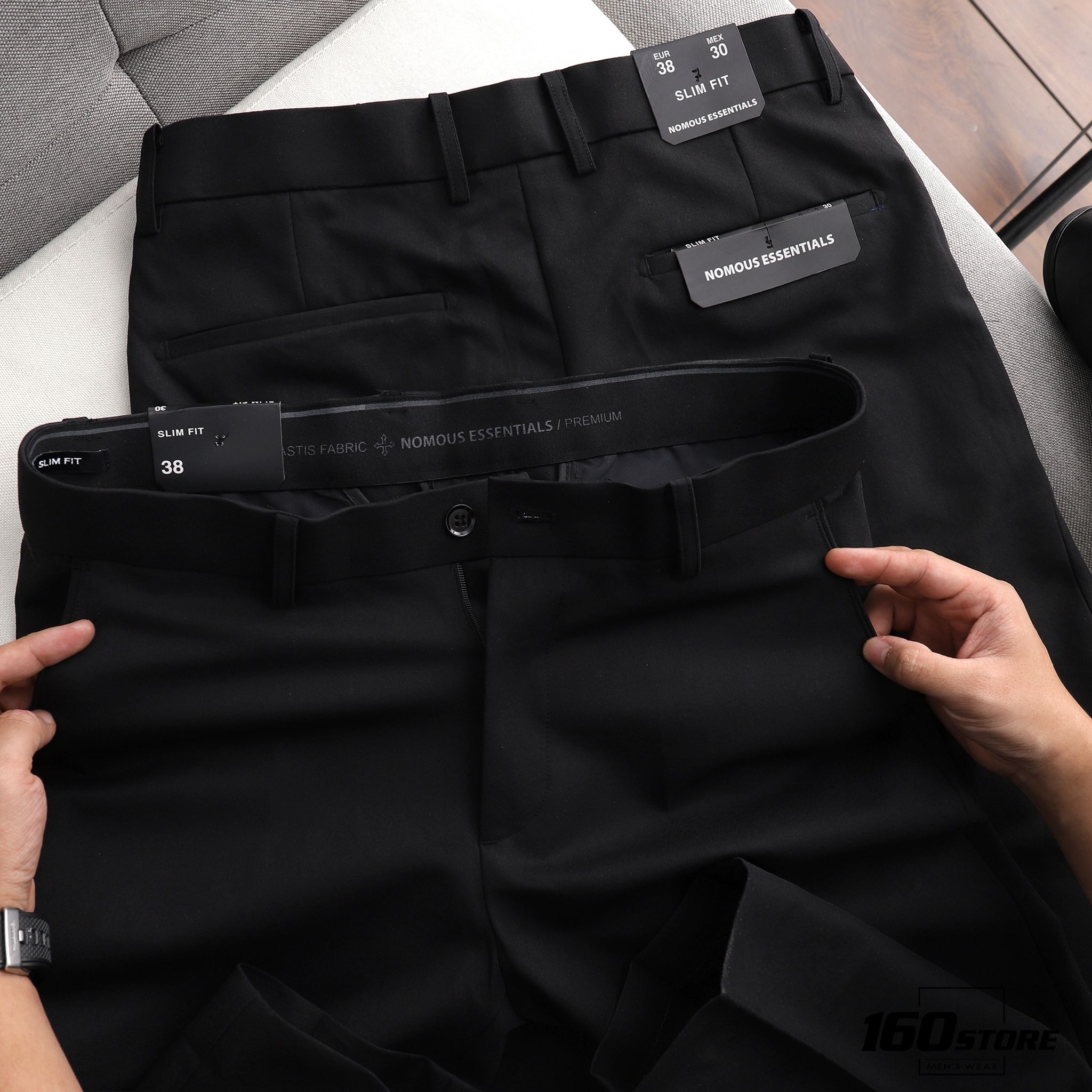 Quần tây NOMOUS ESSENTIALS black slim