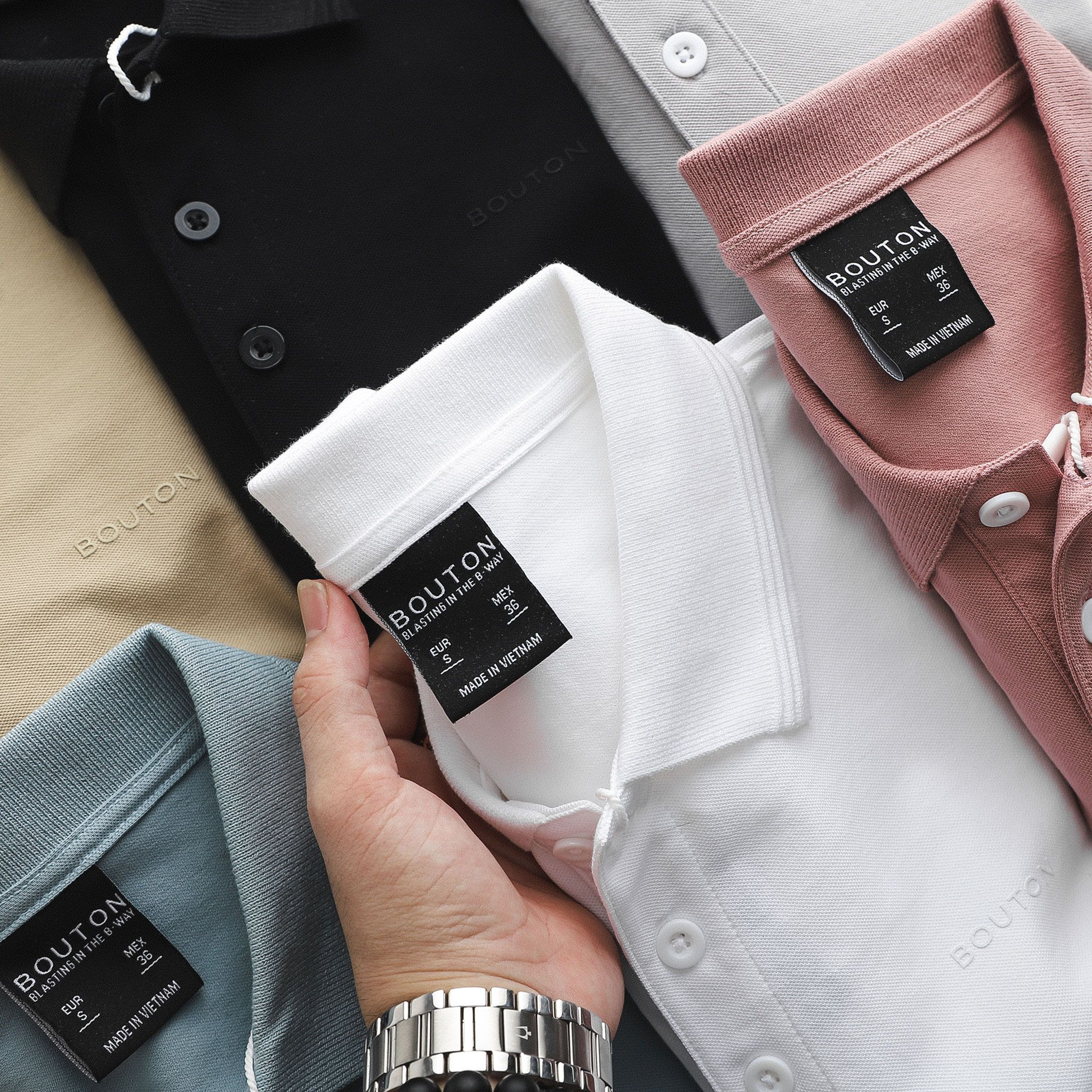 Áo polo BOUTON basic ss21