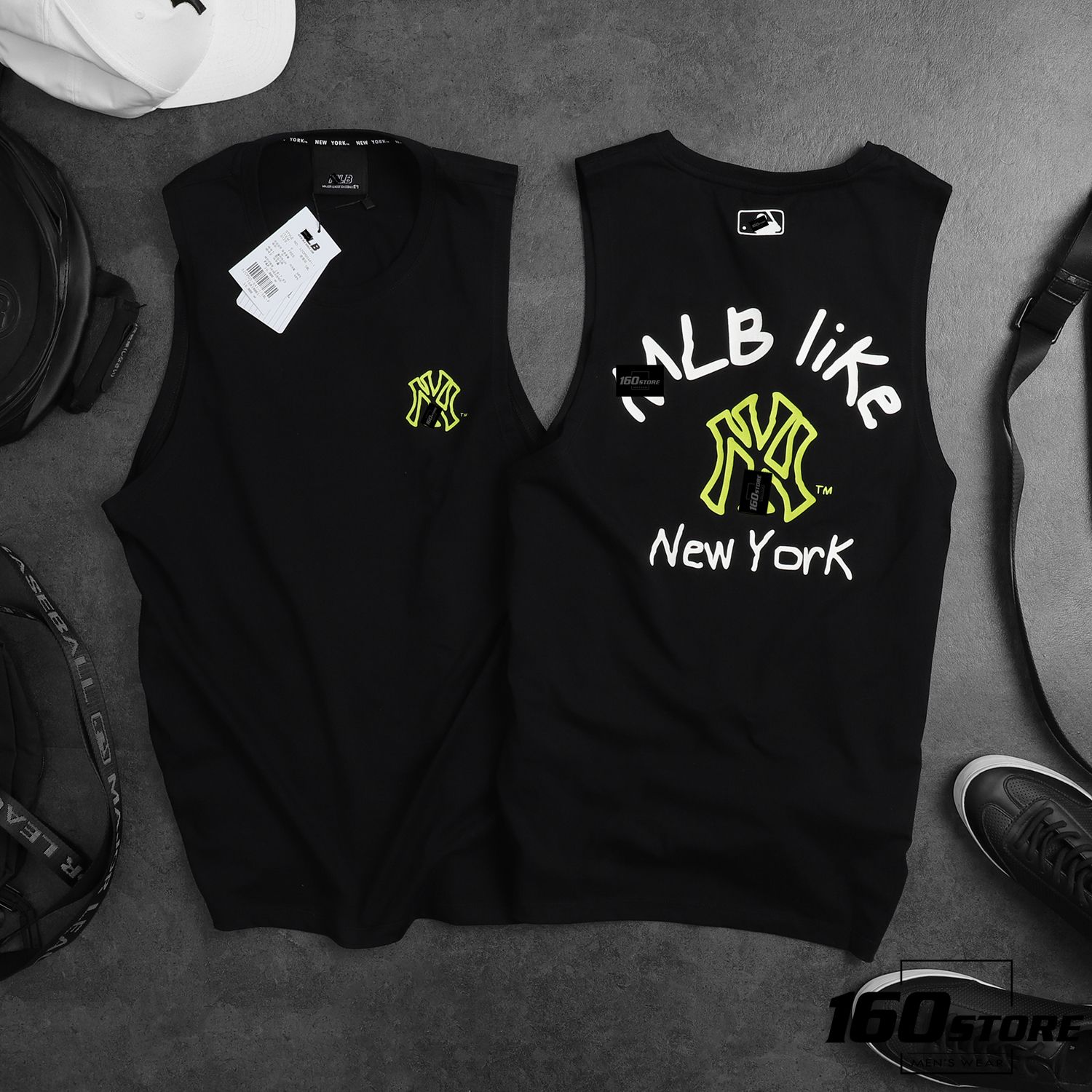 Áo thun 3 lỗ M.L.B NY
