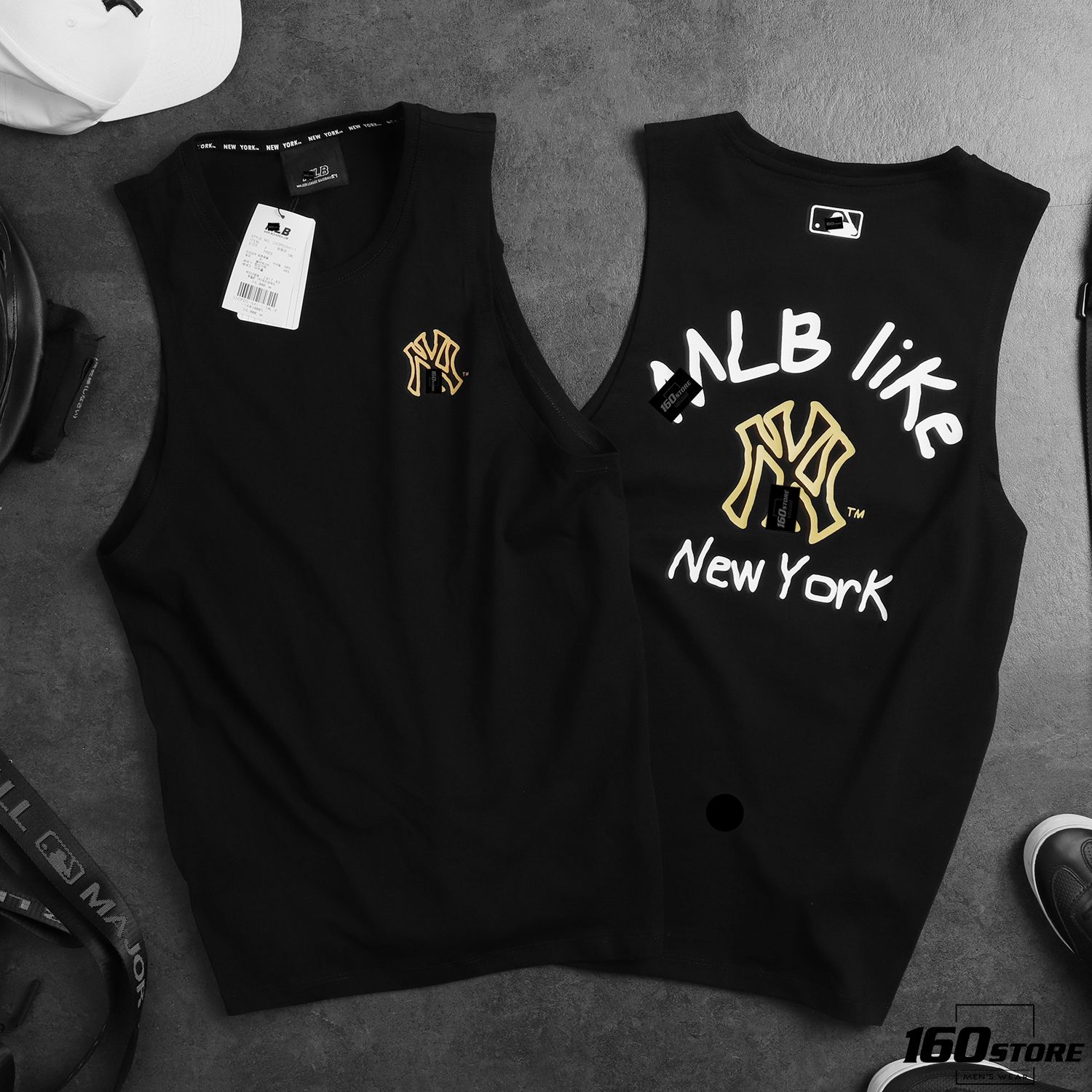 Áo thun 3 lỗ M.L.B NY