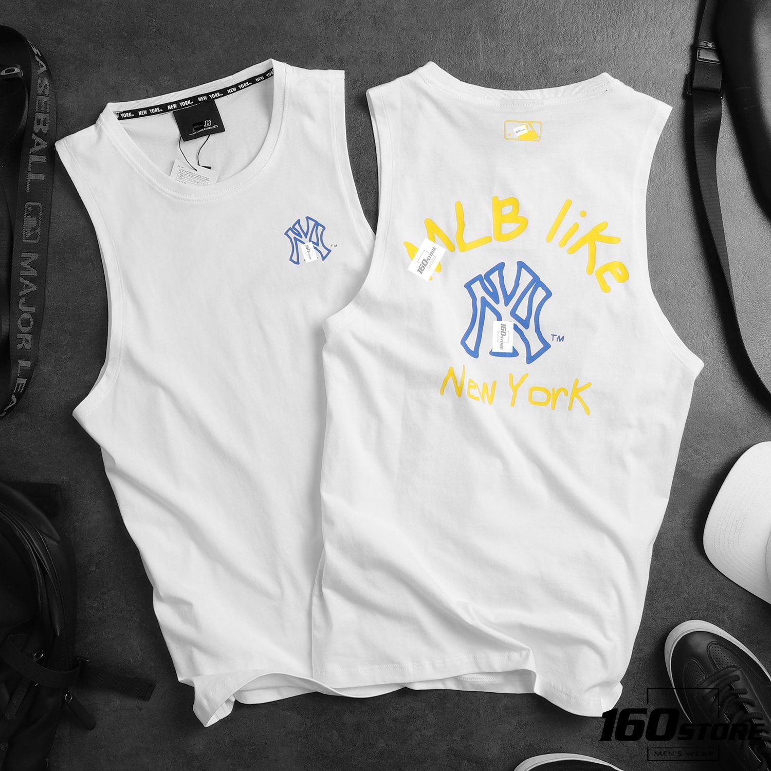 Áo thun 3 lỗ M.L.B NY