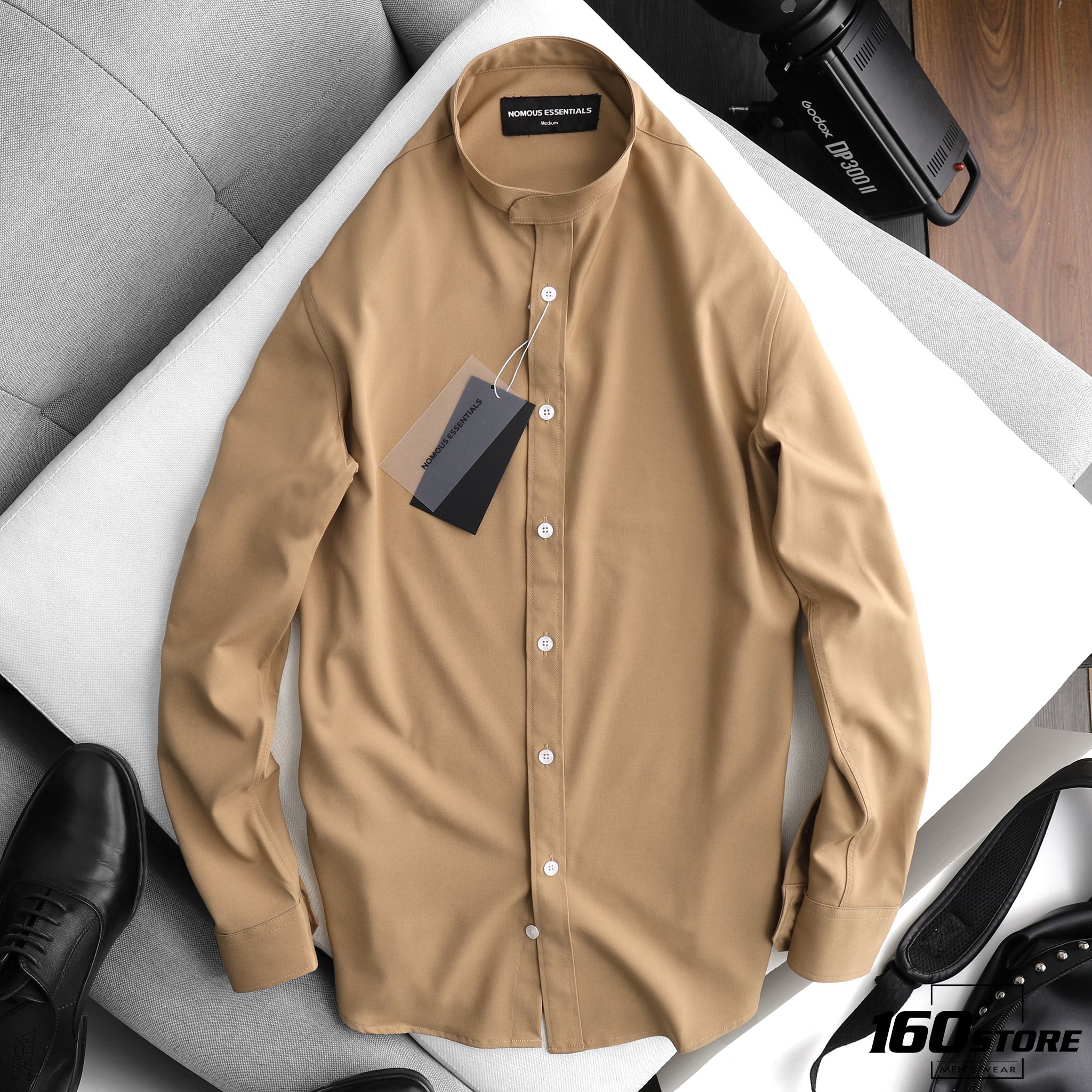 Áo sơmi NOMOUS ESSENTIALS cổ trụ