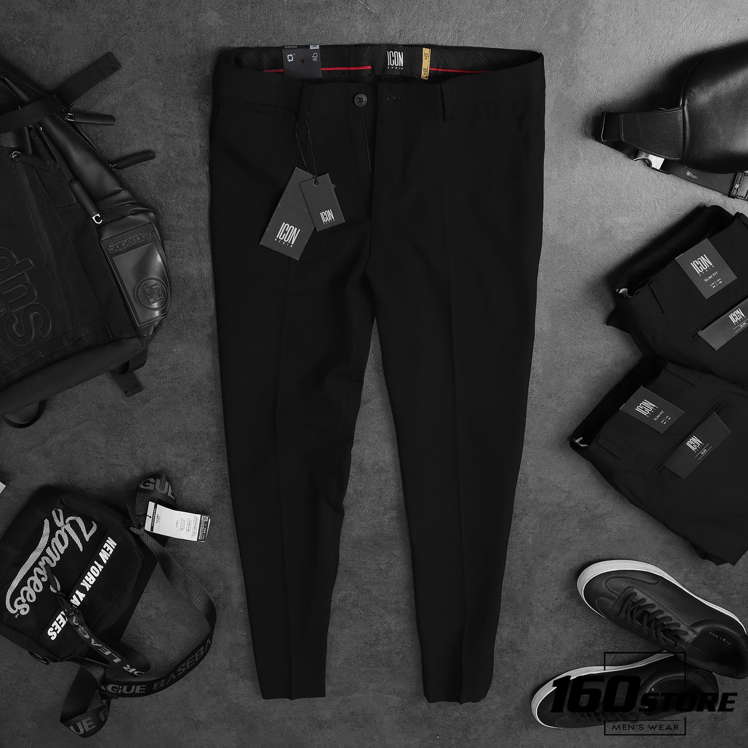 Quần tây ICON & DENIM Black