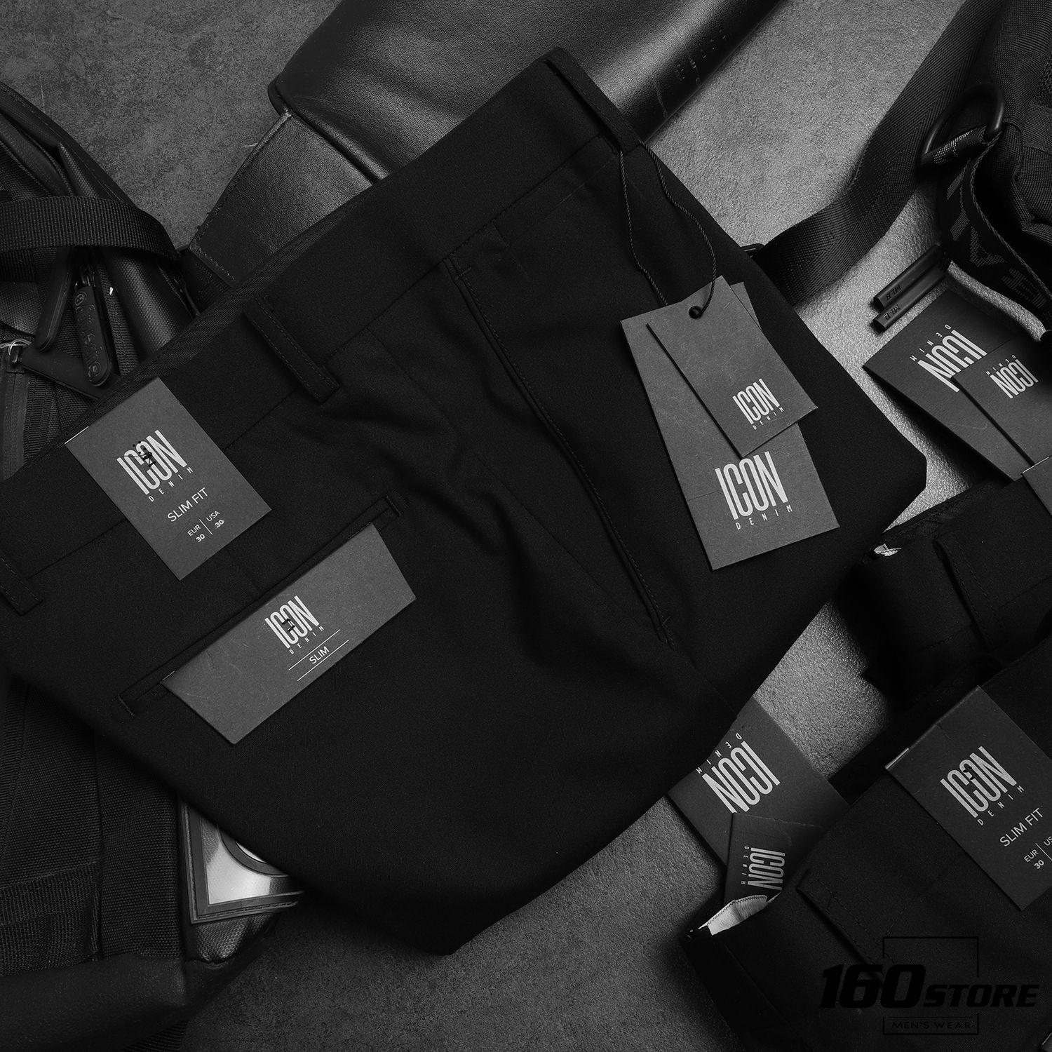 Quần tây ICON & DENIM Black