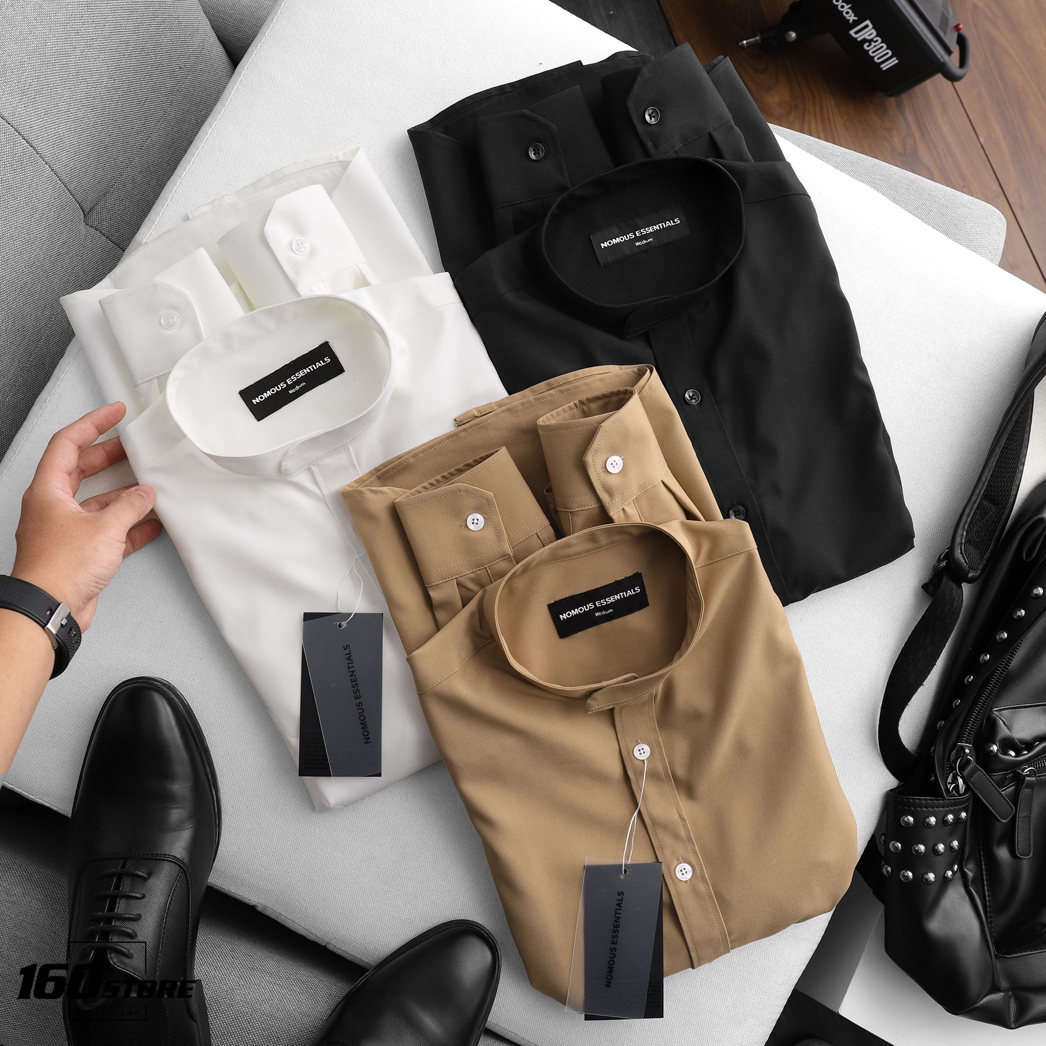 Áo sơmi NOMOUS ESSENTIALS cổ trụ