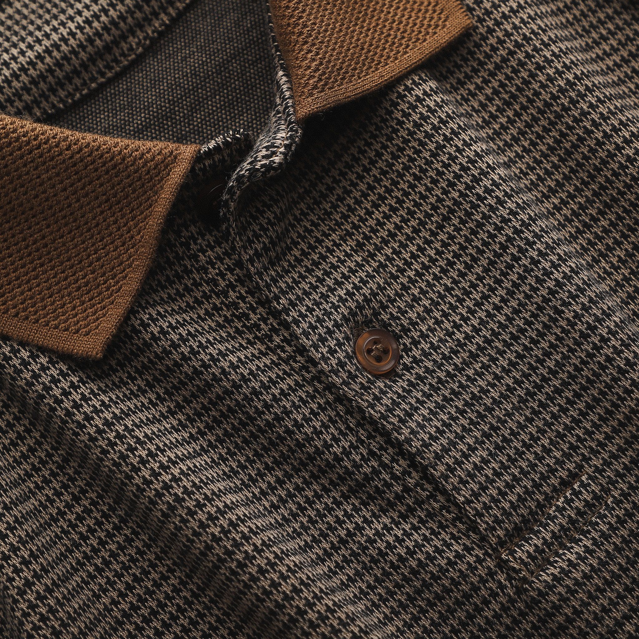 Áo Polo BOUTON Brown Caro
