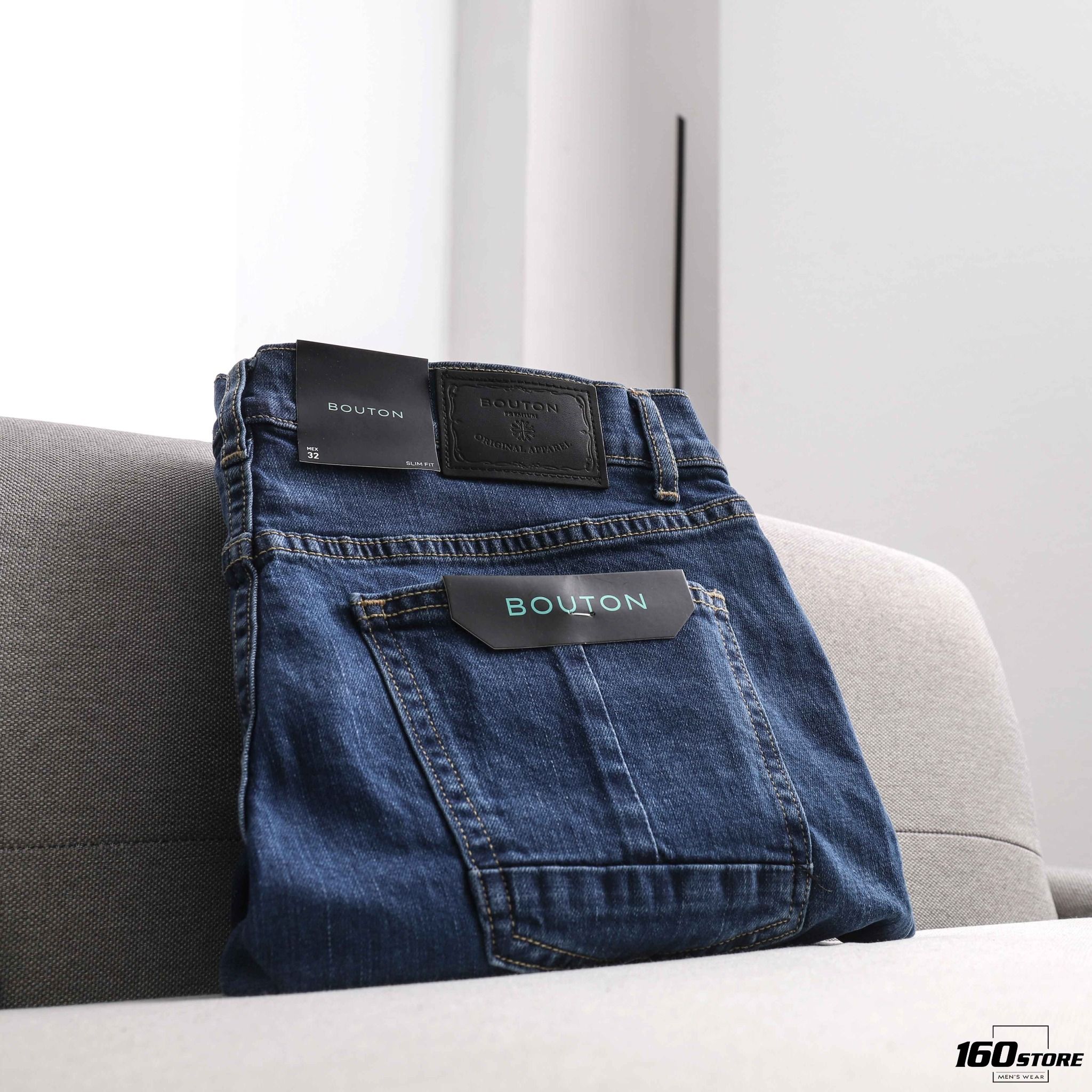 Quần Short Jeans BOUTON Slim